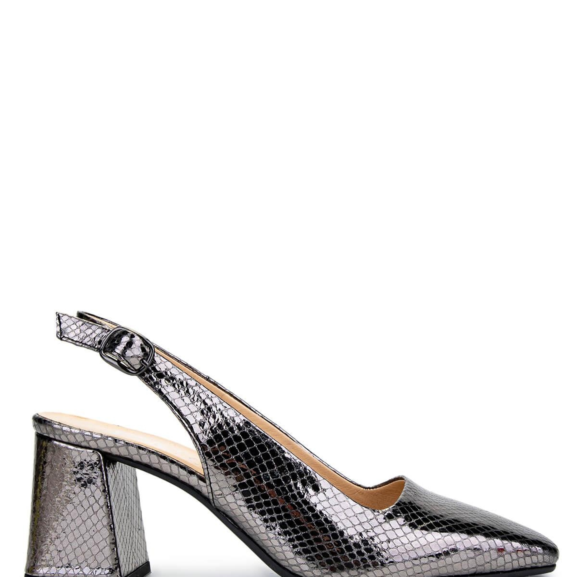 Tamer Tanca Kadın Hakiki Deri Antrasit Topuklu Ayakkabı