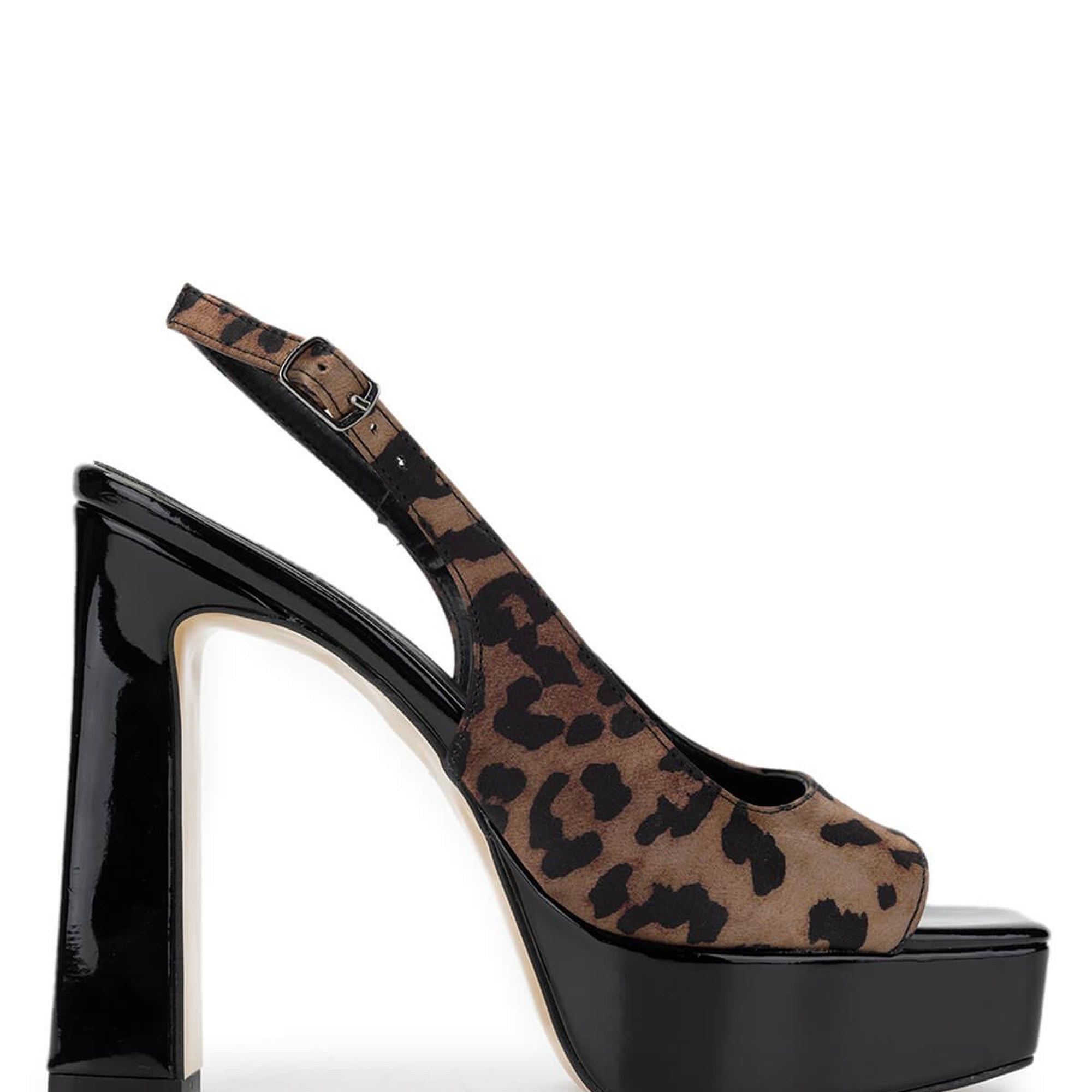 Tamer Tanca Kadın Vegan Leopar Topuklu Ayakkabı