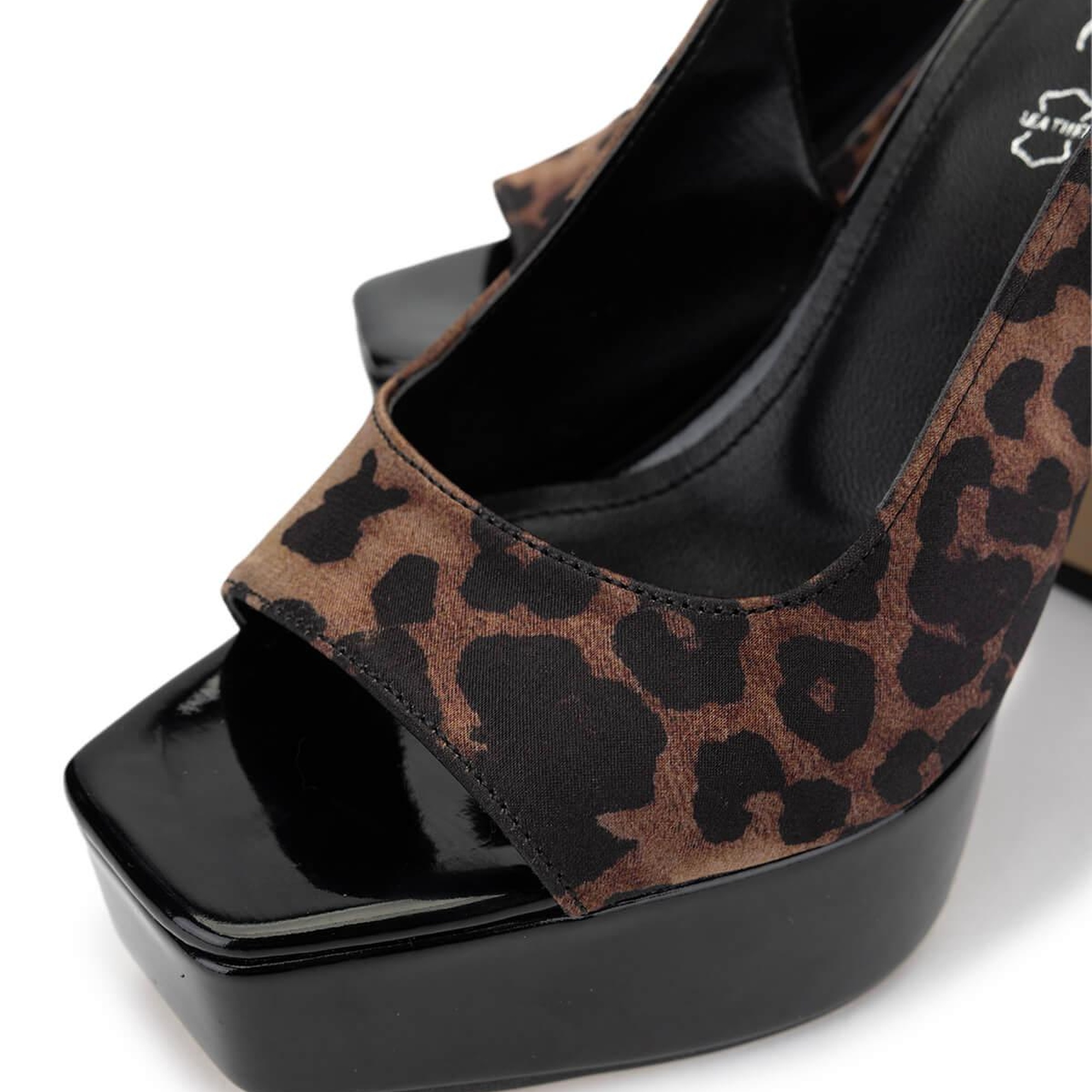 Tamer Tanca Kadın Vegan Leopar Topuklu Ayakkabı