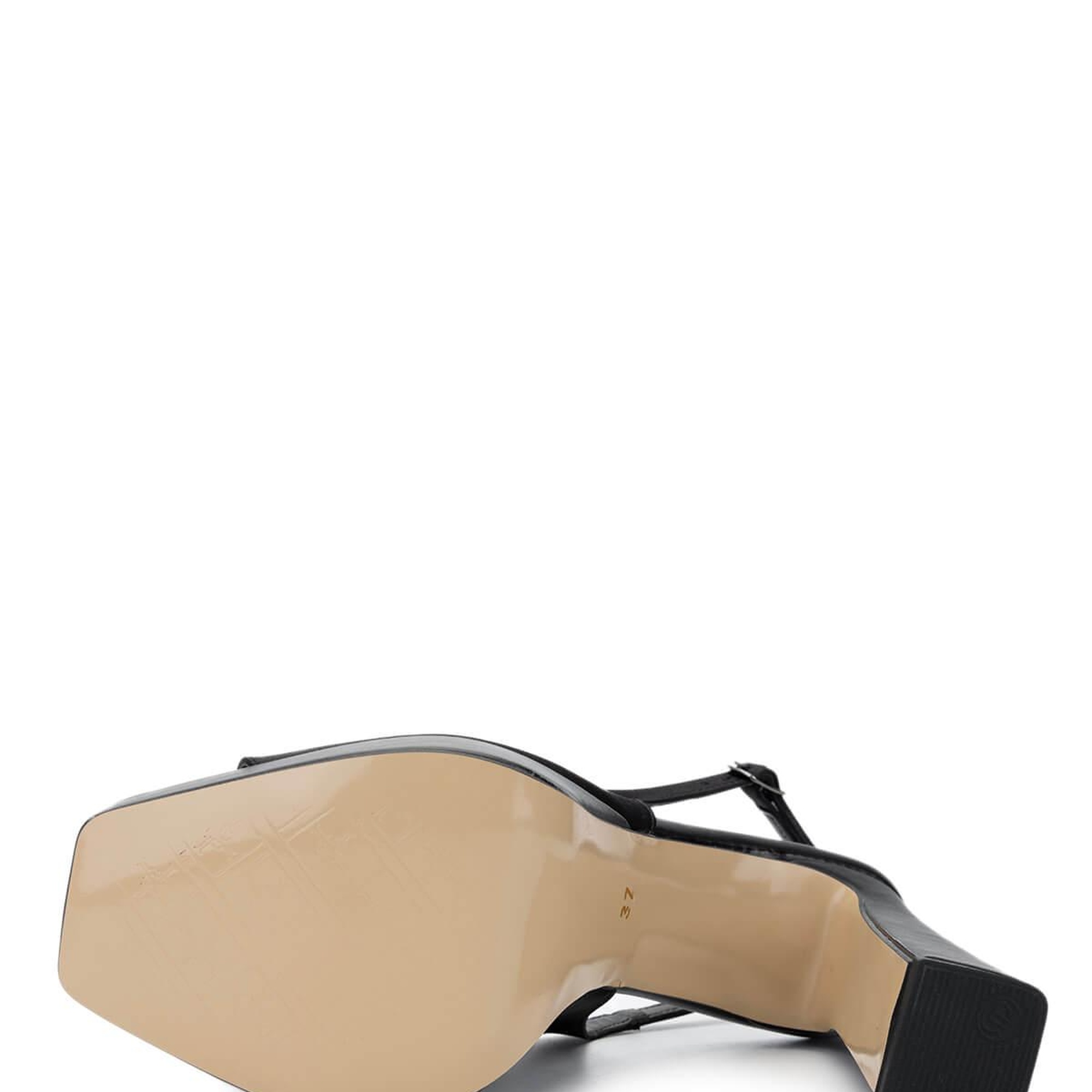 Tamer Tanca Kadın Vegan Siyah Saten Topuklu Ayakkabı