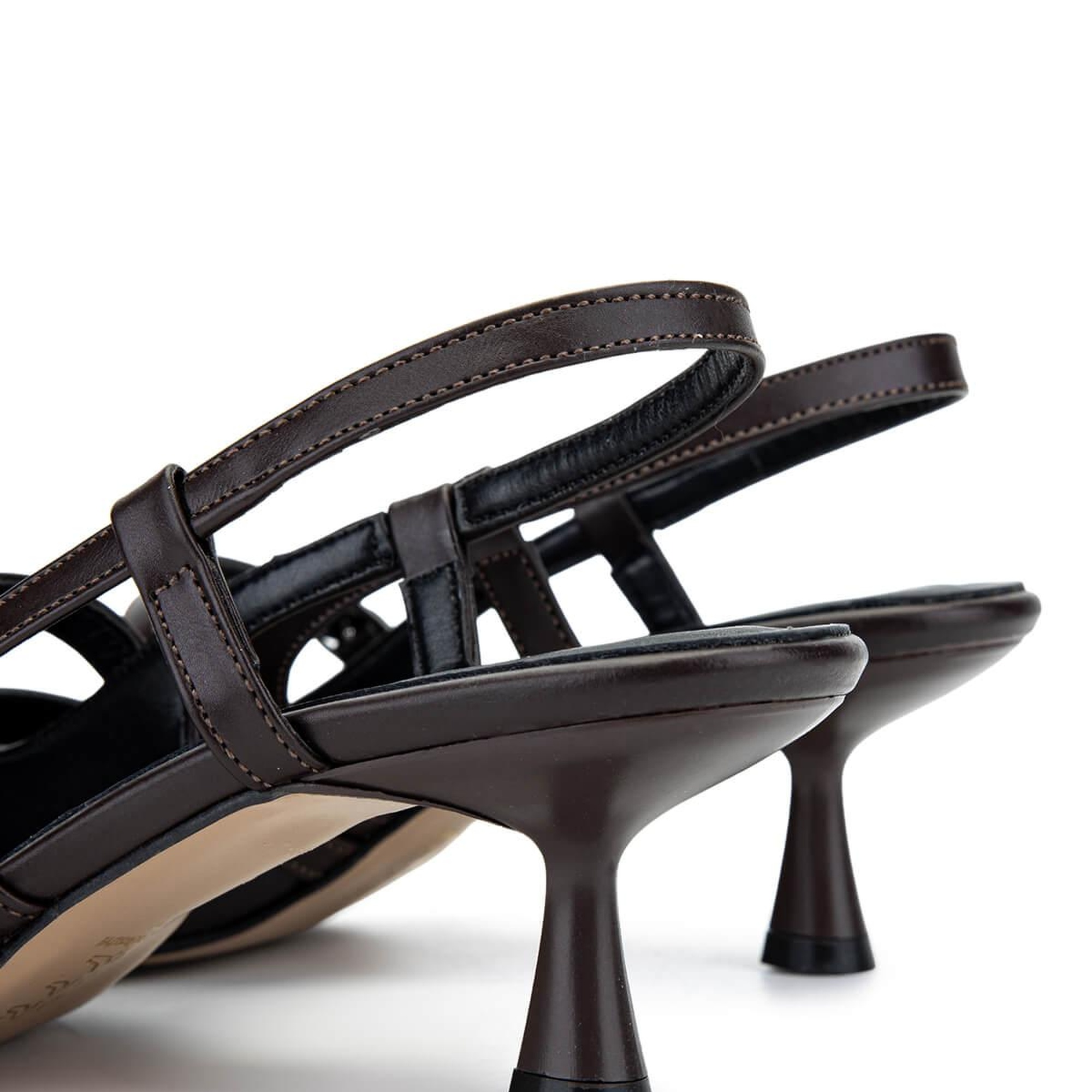 Tamer Tanca Kadın Hakiki Deri Kahverengi Topuklu Ayakkabı