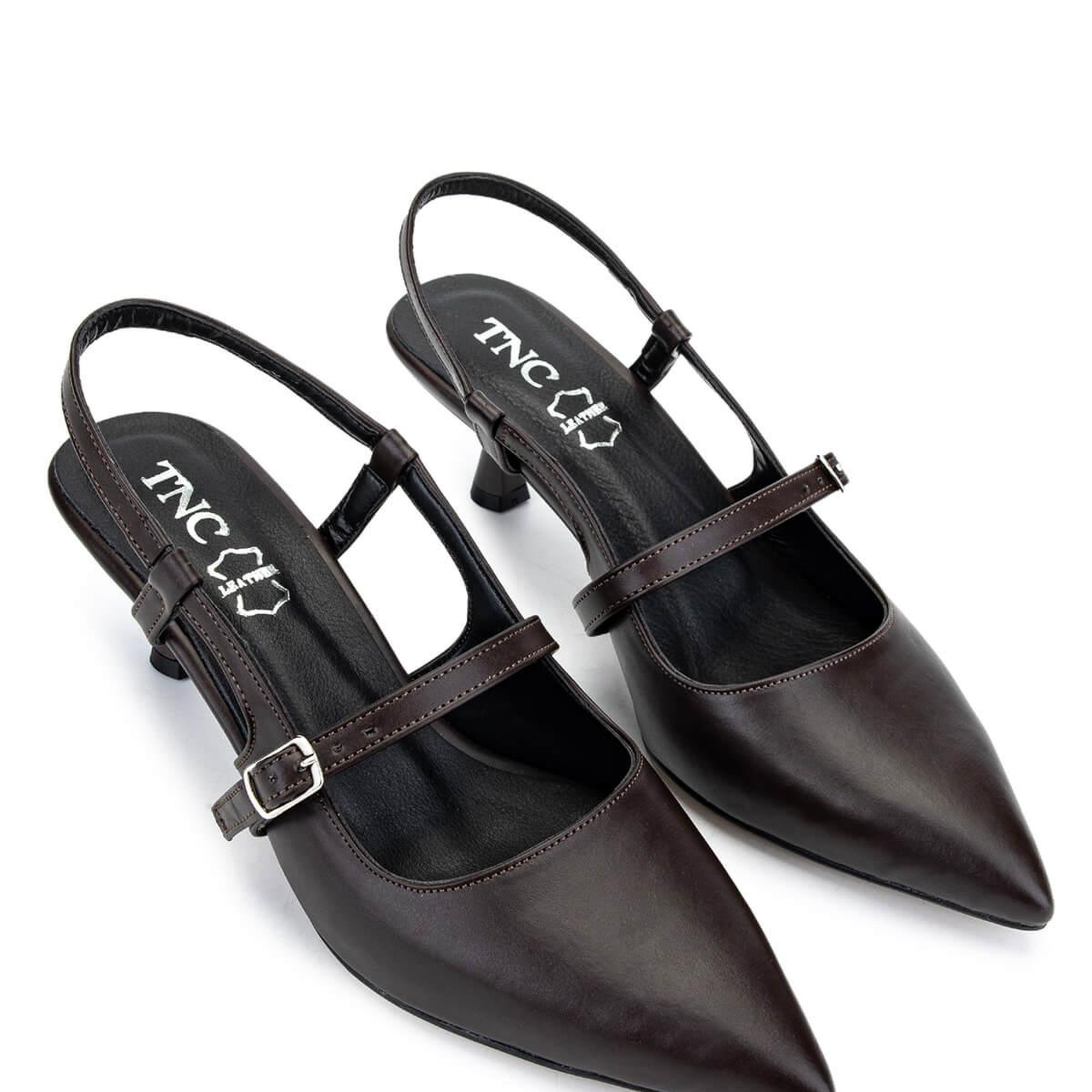 Tamer Tanca Kadın Hakiki Deri Kahverengi Topuklu Ayakkabı