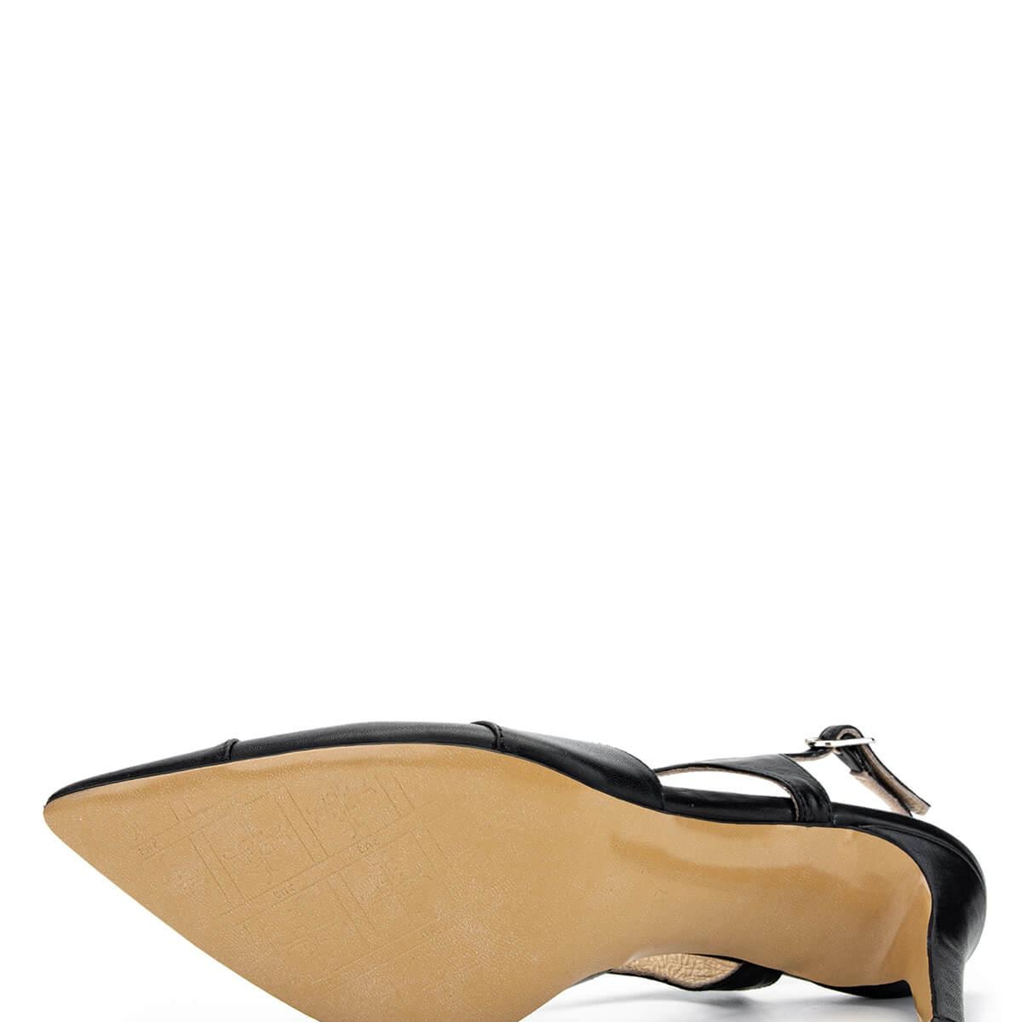 Tamer Tanca Kadın Hakiki Deri Siyah Deri Topuklu Ayakkabı