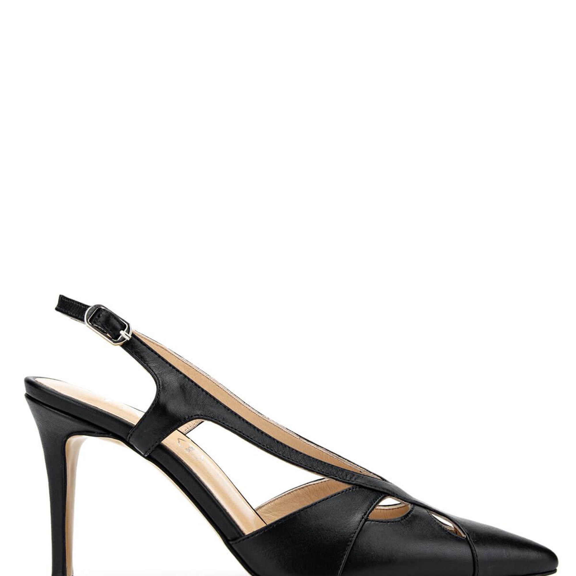 Tamer Tanca Kadın Hakiki Deri Siyah Deri Topuklu Ayakkabı