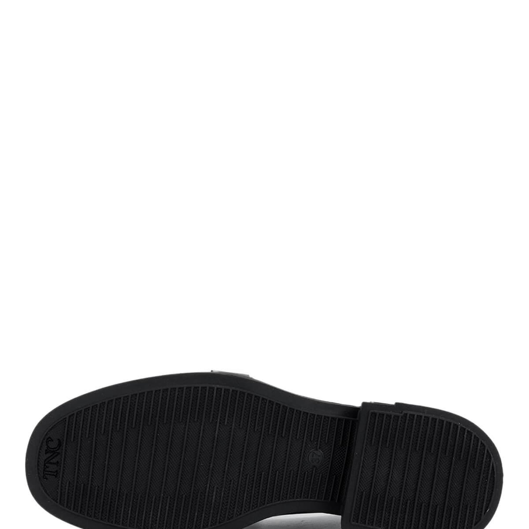 Tamer Tanca Kadın Hakiki Deri Siyah Deri Loafer Ayakkabı