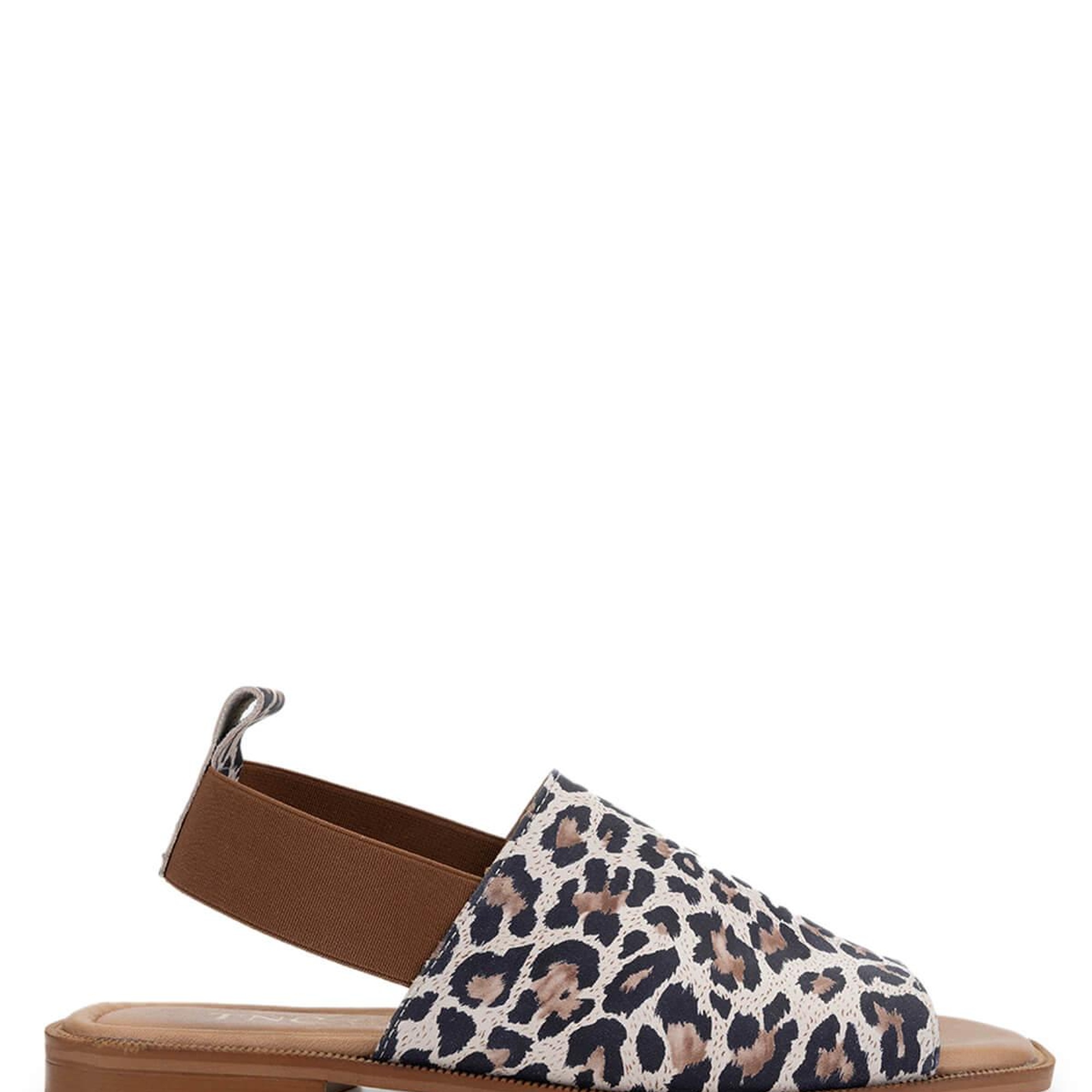 Tamer Tanca Kadın Hakiki Deri Leopar Düz Sandalet