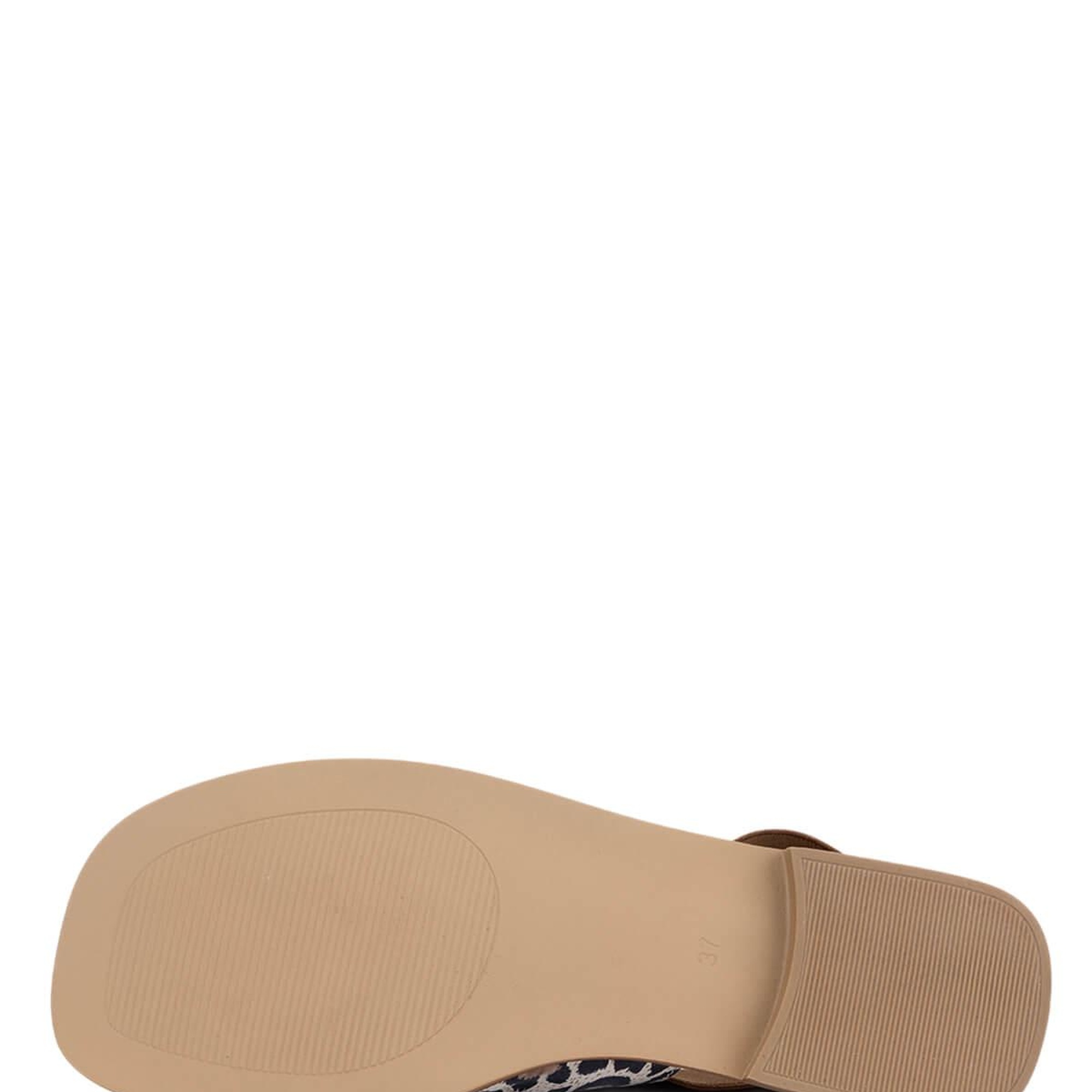 Tamer Tanca Kadın Hakiki Deri Leopar Düz Sandalet