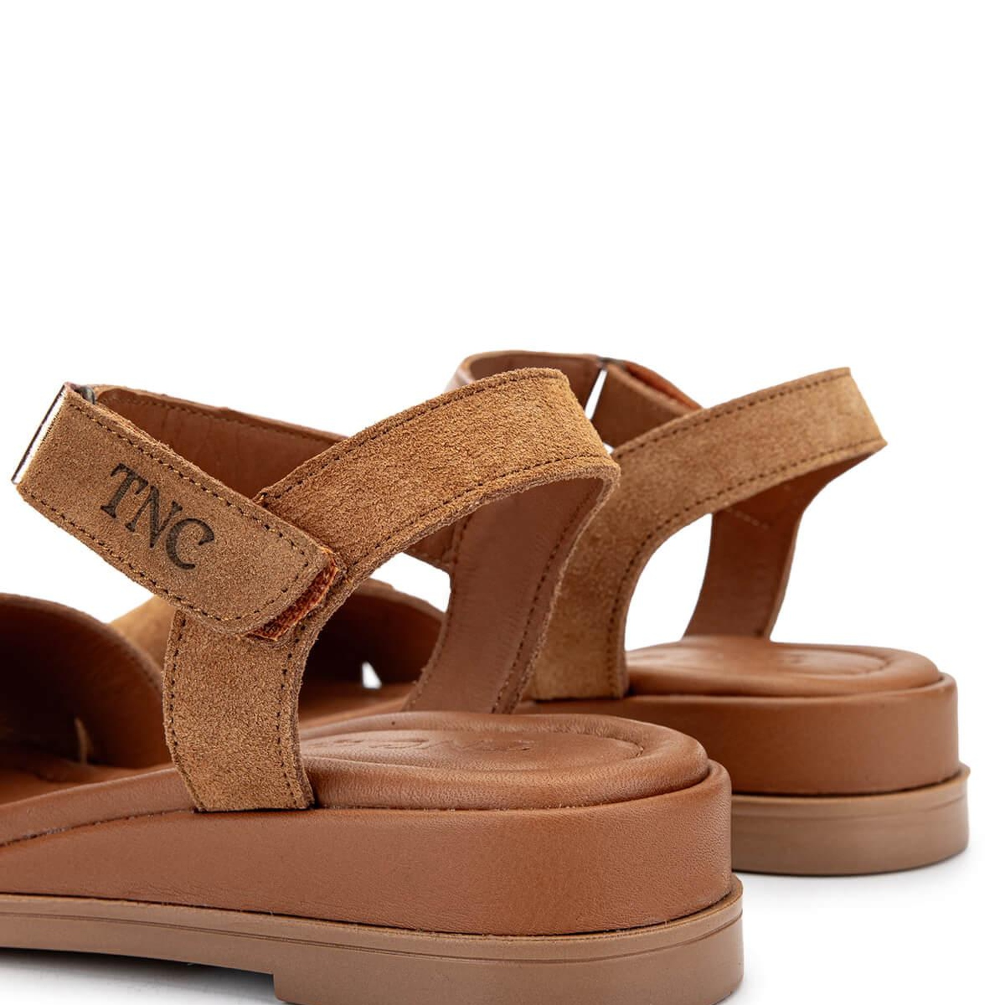 Tamer Tanca Kadın Hakiki Deri Tütün Süet Topuklu Sandalet