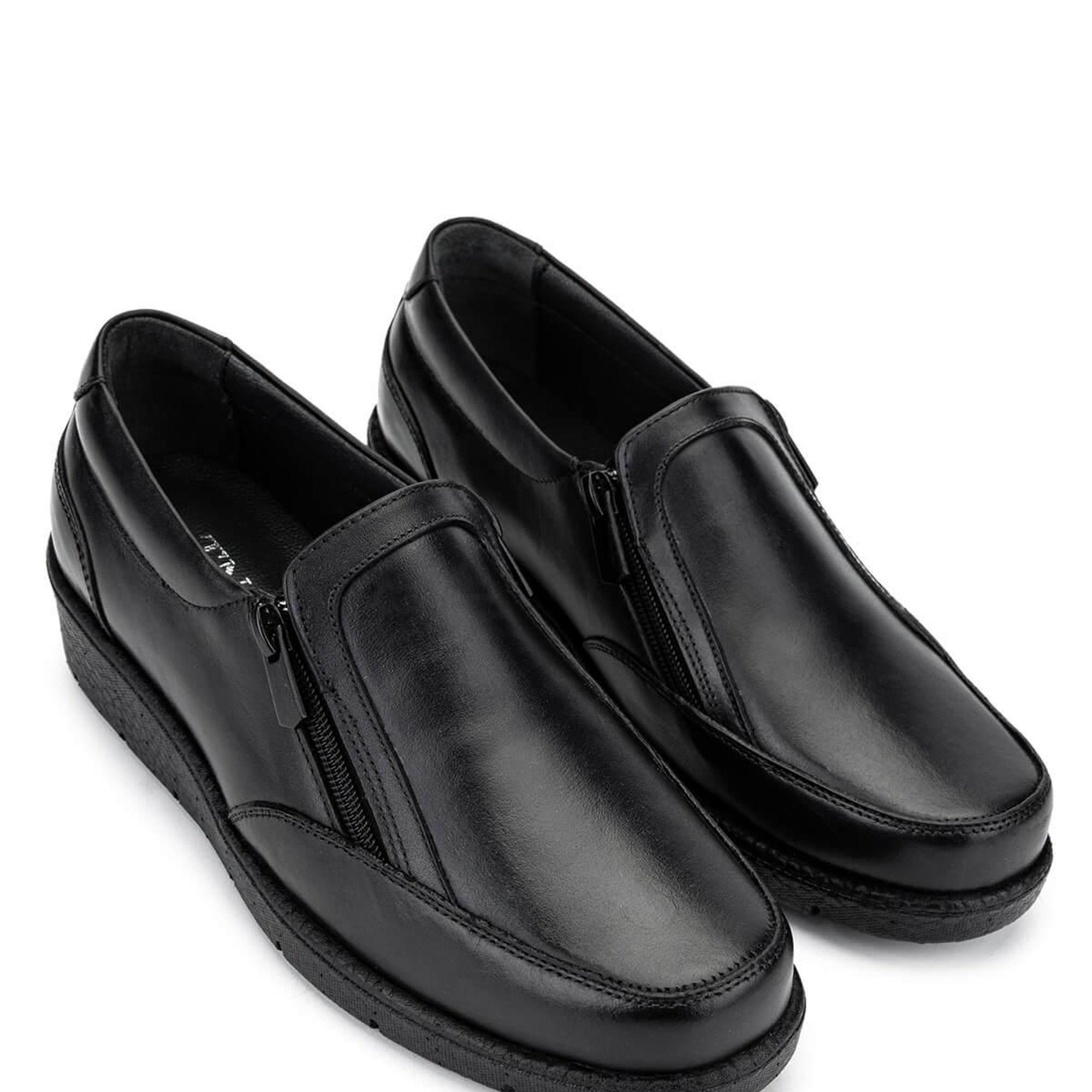 Tamer Tanca Kadın Hakiki Deri Siyah Deri Casual Ayakkabı