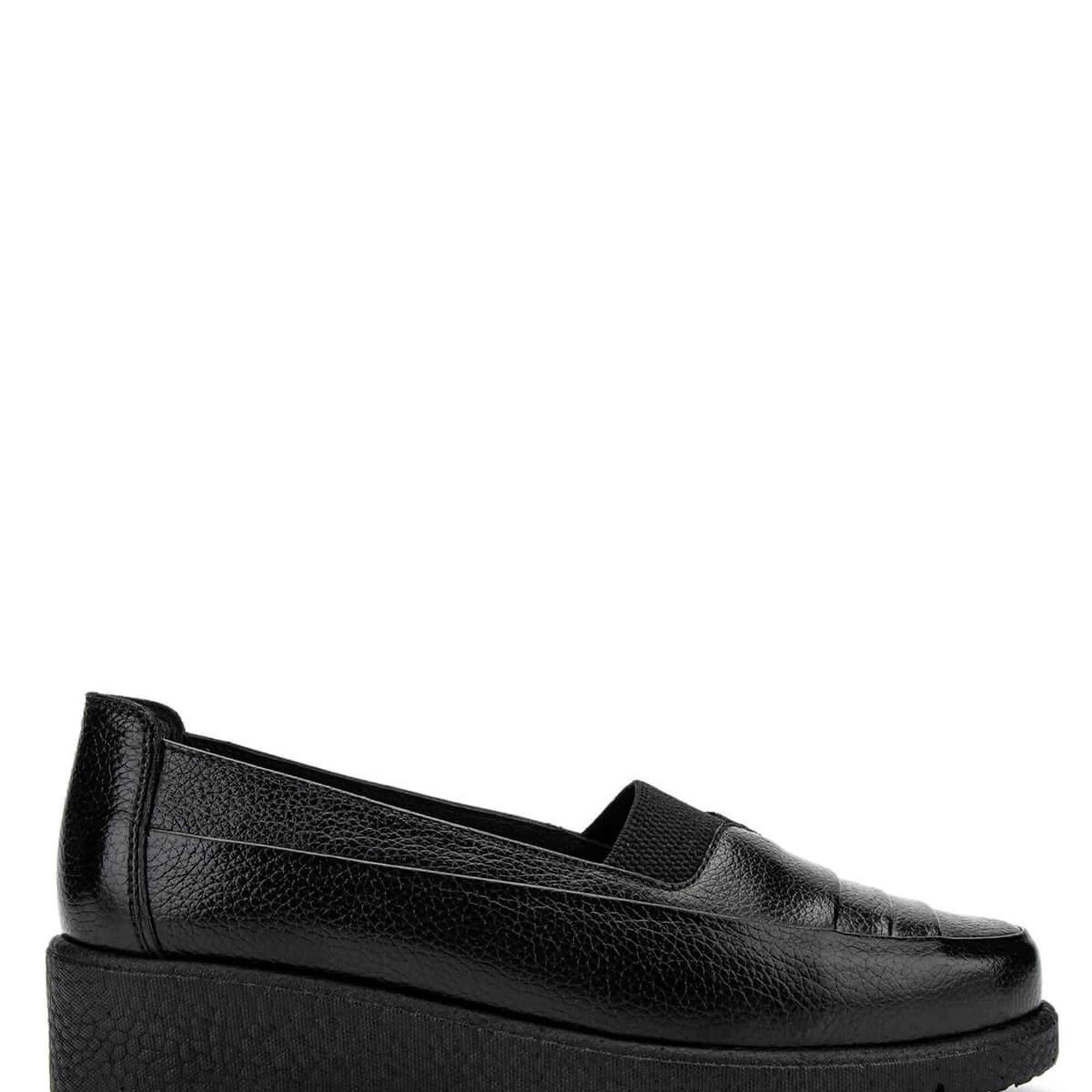 Tamer Tanca Kadın Hakiki Deri Siyah Casual Ayakkabı