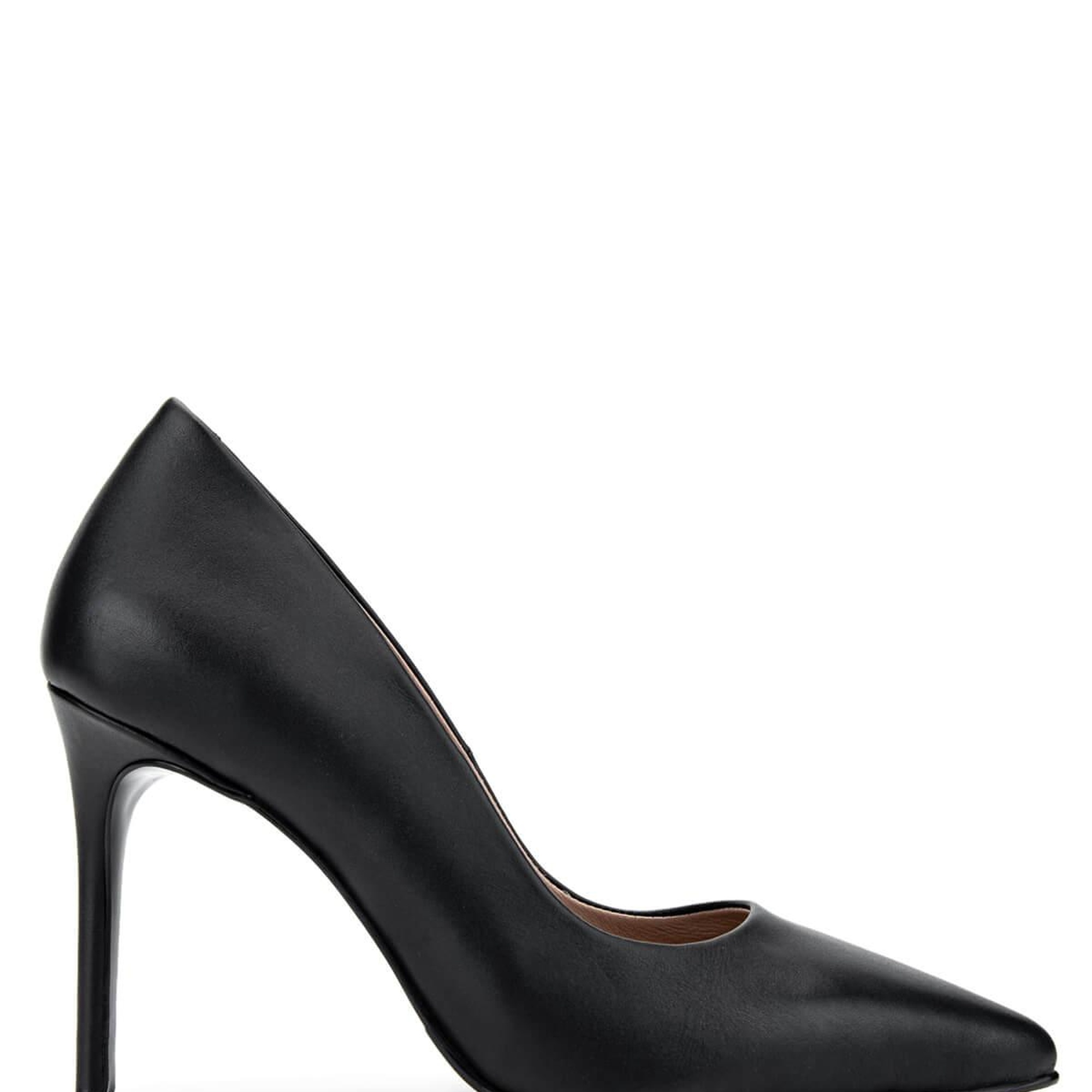 Tamer Tanca Kadın Hakiki Deri Siyah Deri Topuklu Ayakkabı