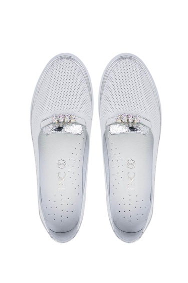  Tamer Tanca Kadın Hakiki Deri Beyaz Comfort Ayakkabı