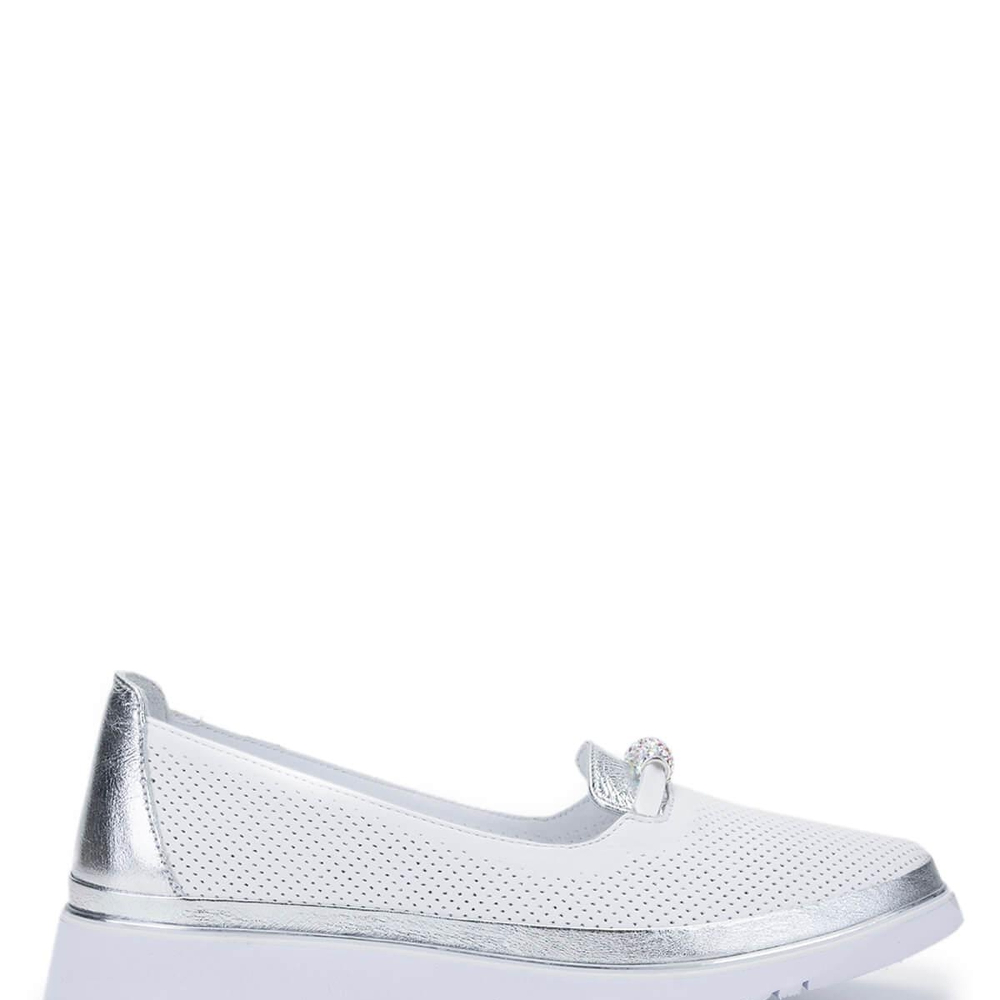 Tamer Tanca Kadın Hakiki Deri Beyaz Comfort Ayakkabı