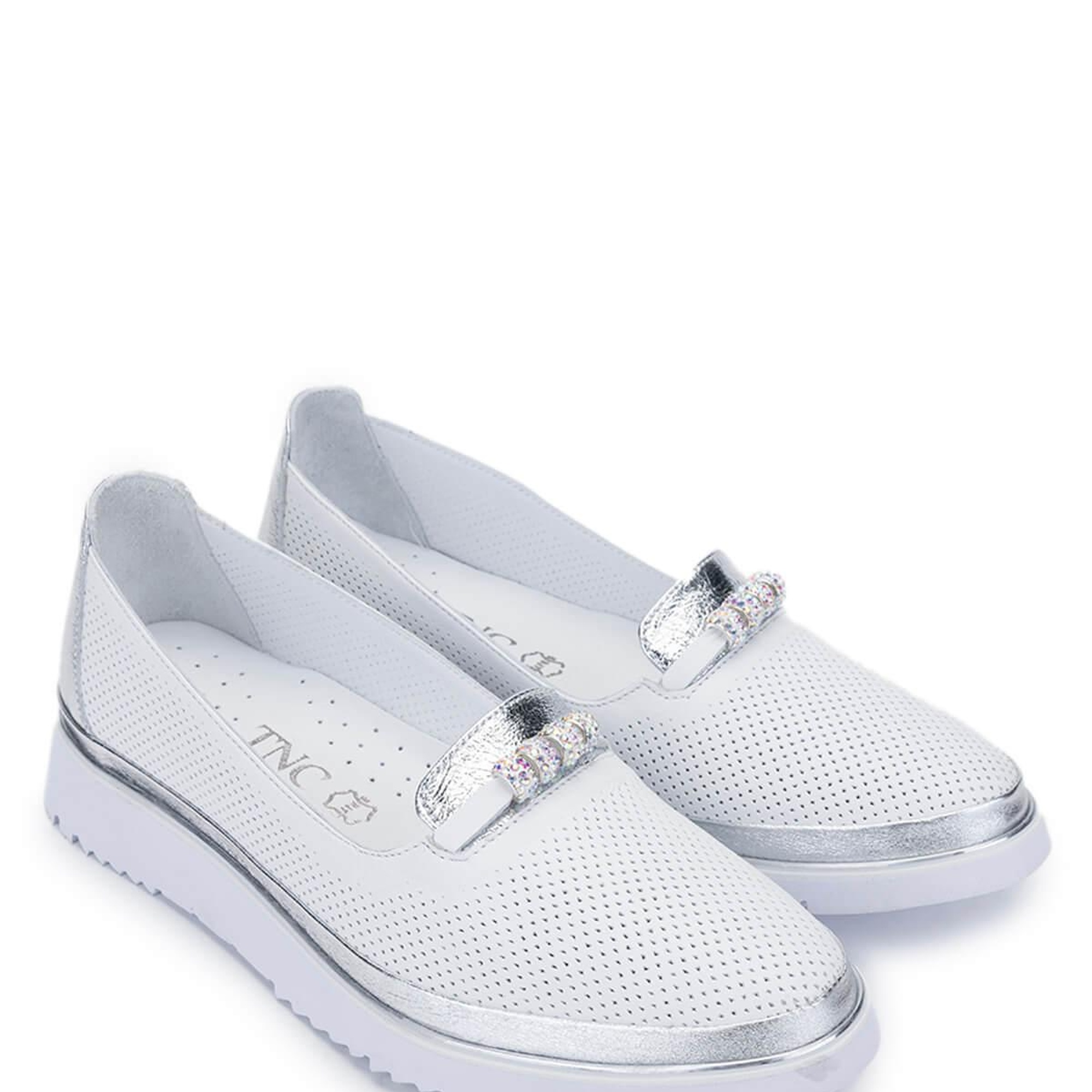 Tamer Tanca Kadın Hakiki Deri Beyaz Comfort Ayakkabı