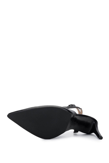  Tamer Tanca Kadın Hakiki Deri Siyah Topuklu Ayakkabı