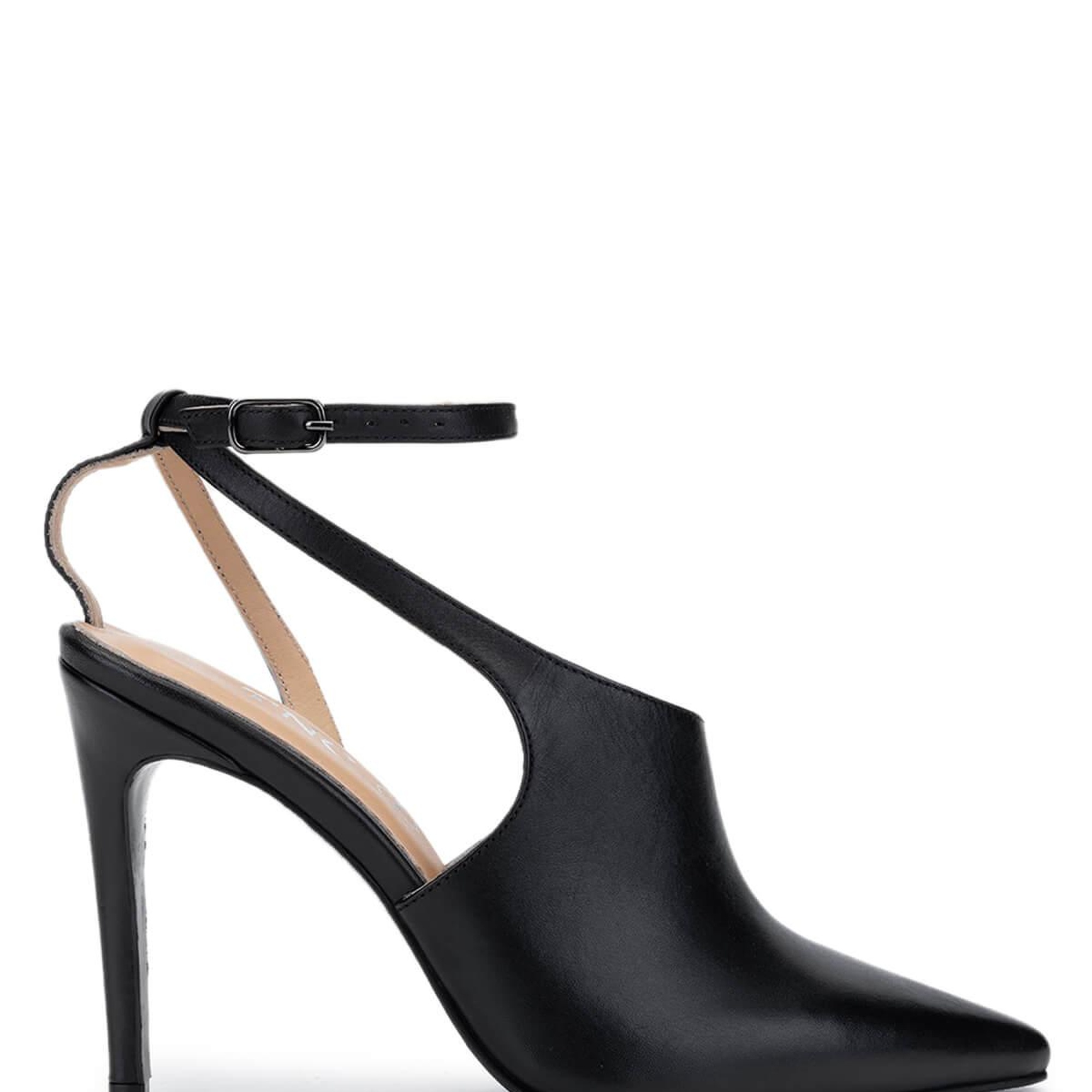 Tamer Tanca Kadın Hakiki Deri Siyah Topuklu Ayakkabı