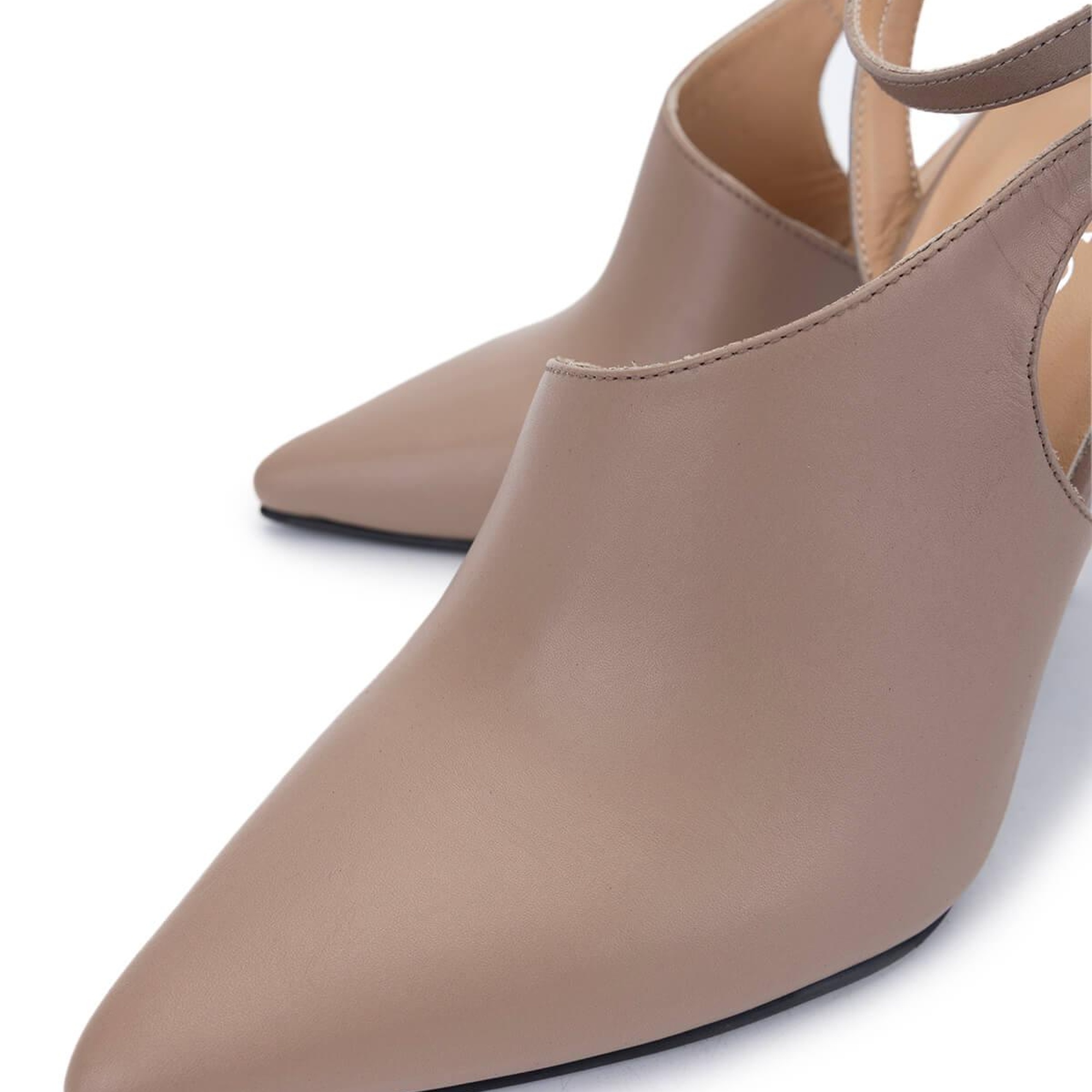 Tamer Tanca Kadın Hakiki Deri Vizon Topuklu Ayakkabı