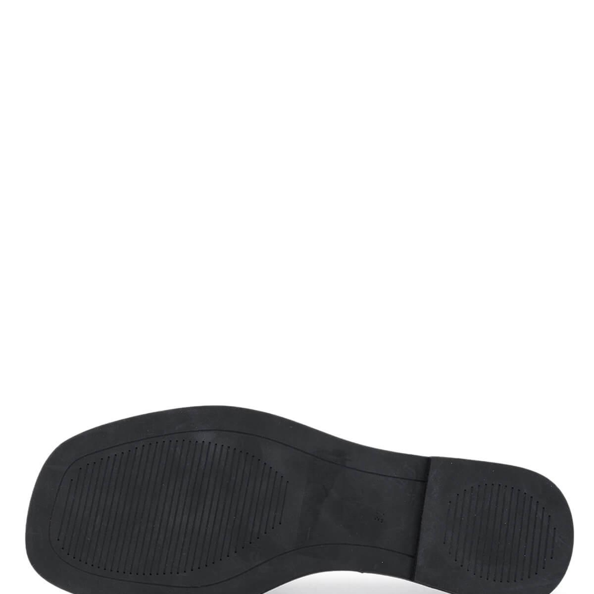 Tamer Tanca Kadın Hakiki Deri Siyah Deri Düz Terlik