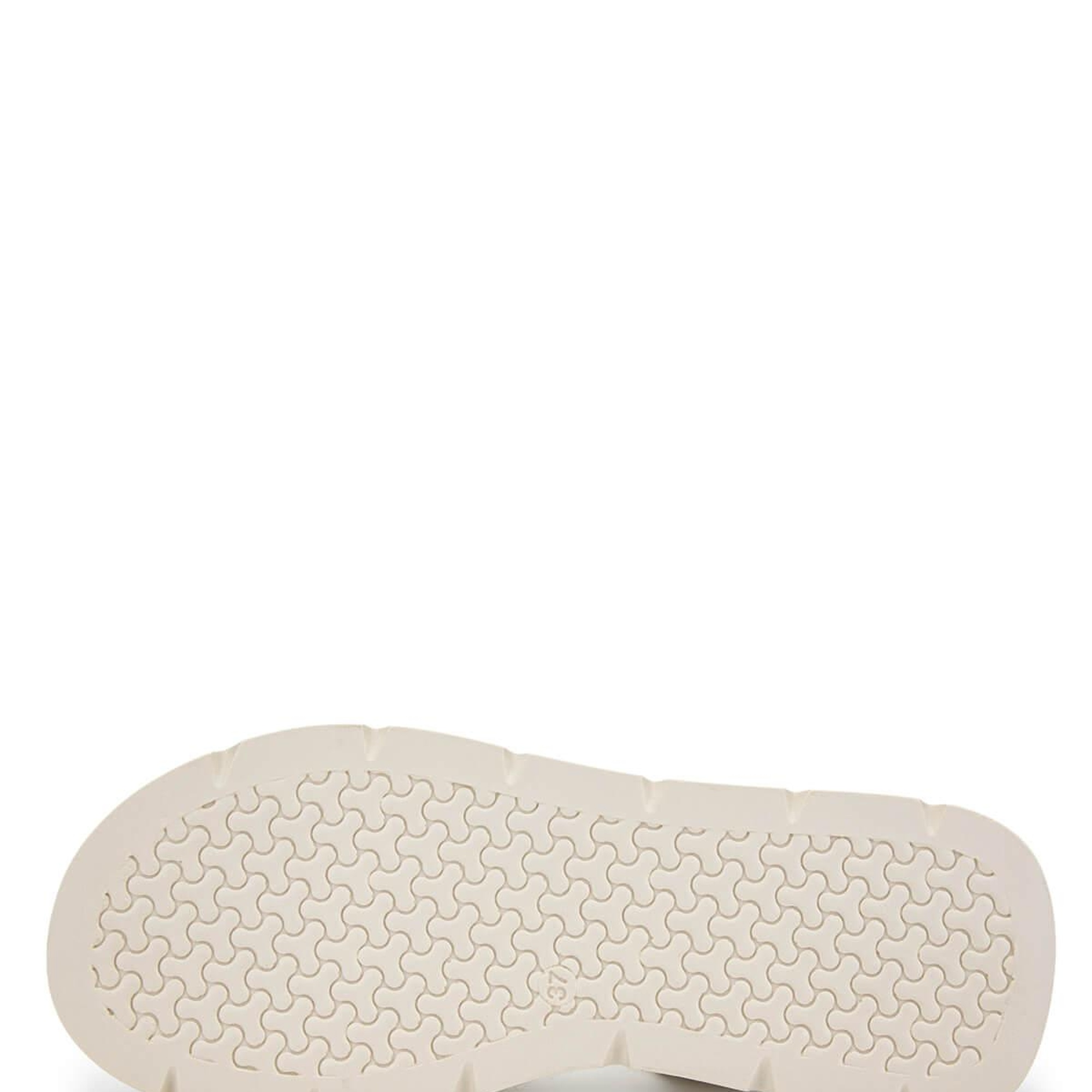 Tamer Tanca Kadın Hakiki Deri Bej Düz Sandalet