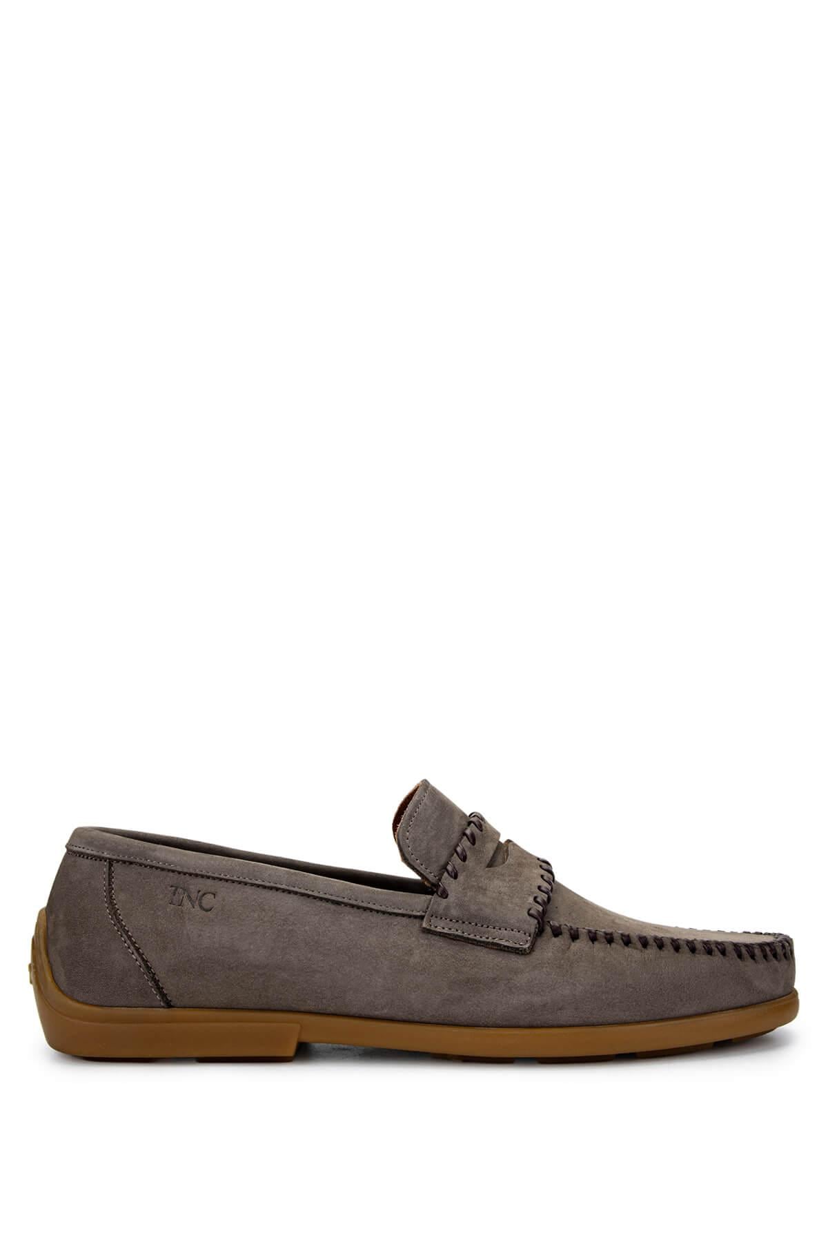  Tamer Tanca Erkek Hakiki Deri Vizon Nubuk Loafer Ayakkabı