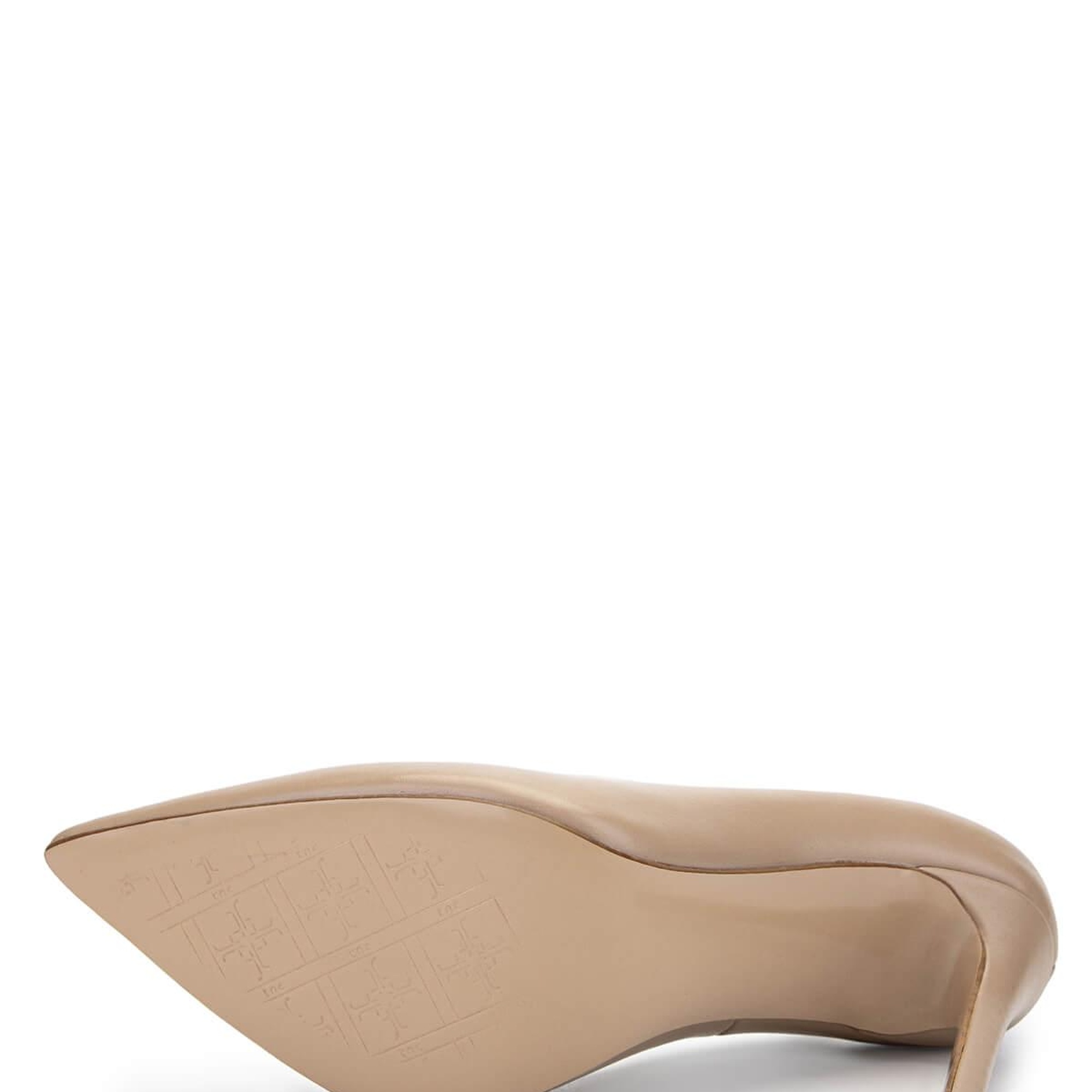 Tamer Tanca Kadın Hakiki Deri Bej Topuklu Ayakkabı