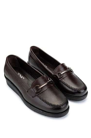  Tamer Tanca Kadın Hakiki Deri Kahverengi Casual Ayakkabı