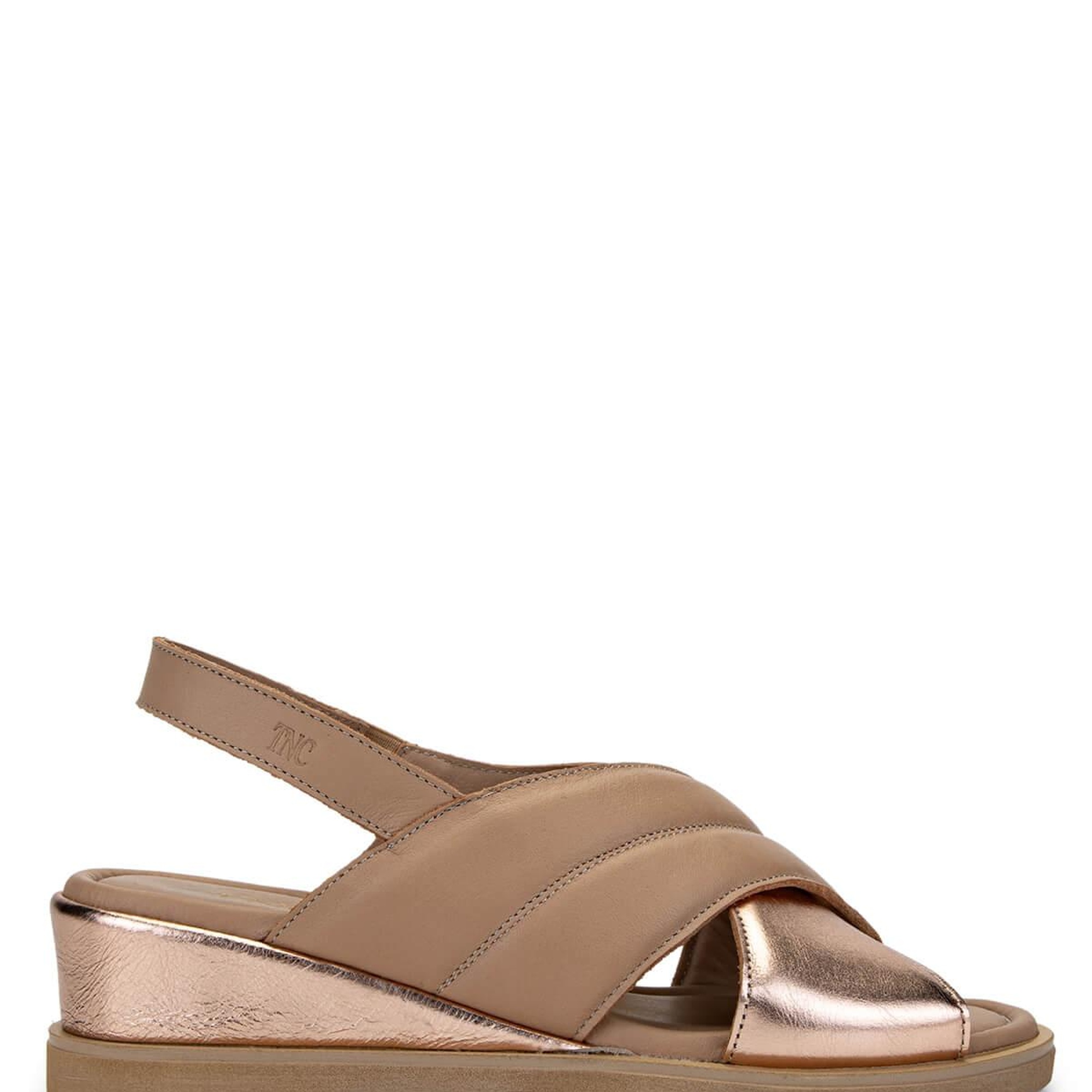 Tamer Tanca Kadın Hakiki Deri Nude Topuklu Sandalet