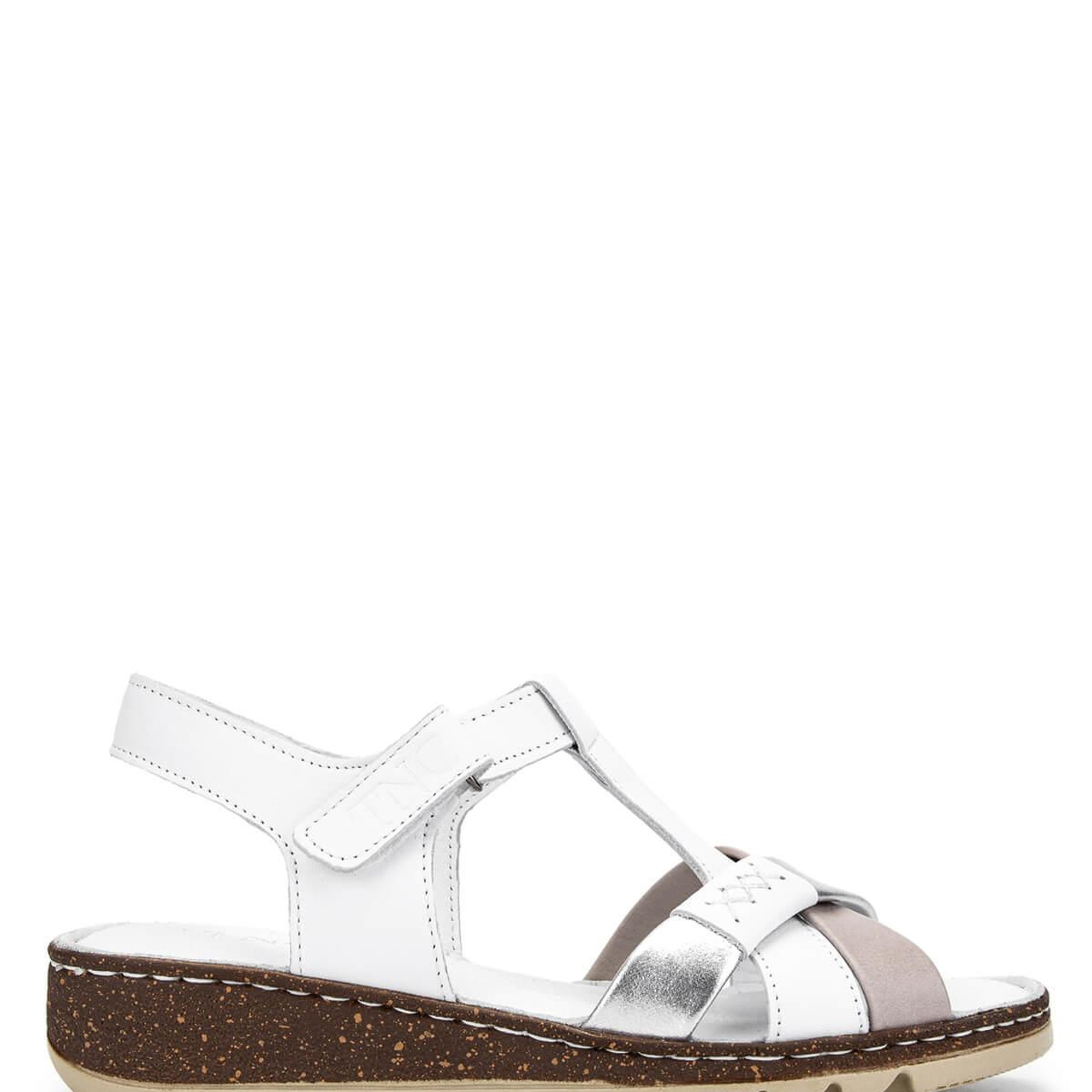 Tamer Tanca Kadın Hakiki Deri Beyaz Düz Sandalet