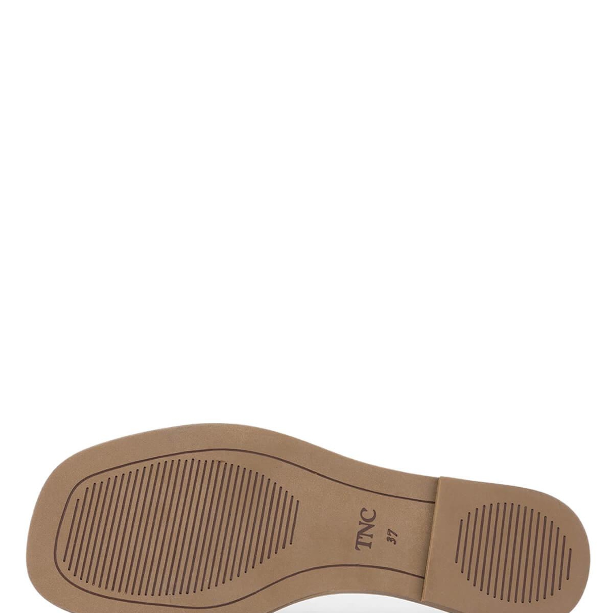 Tamer Tanca Kadın Hakiki Deri Kırık Beyaz Düz Terlik