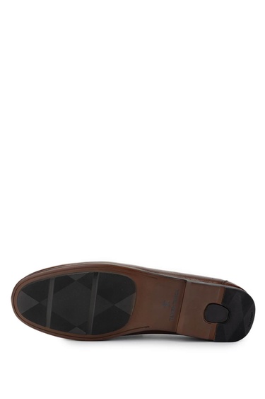  Tamer Tanca Erkek Hakiki Deri Kahverengi Loafer Ayakkabı