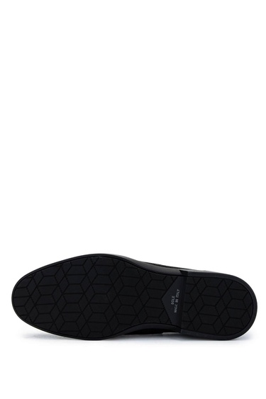  Tamer Tanca Erkek Hakiki Deri Siyah Nubuk Loafer Ayakkabı