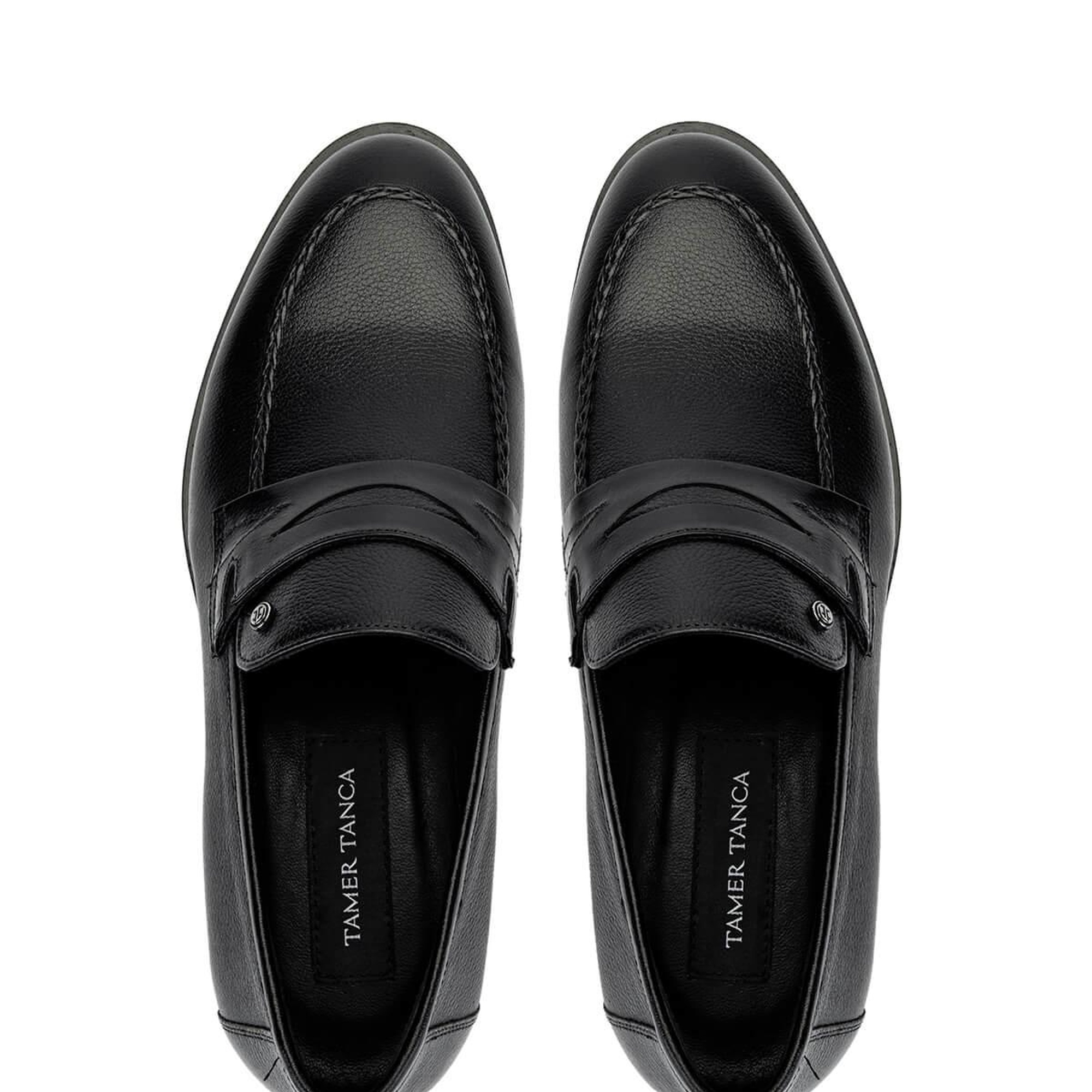 Tamer Tanca Erkek Hakiki Deri Siyah Deri Klasik Ayakkabı