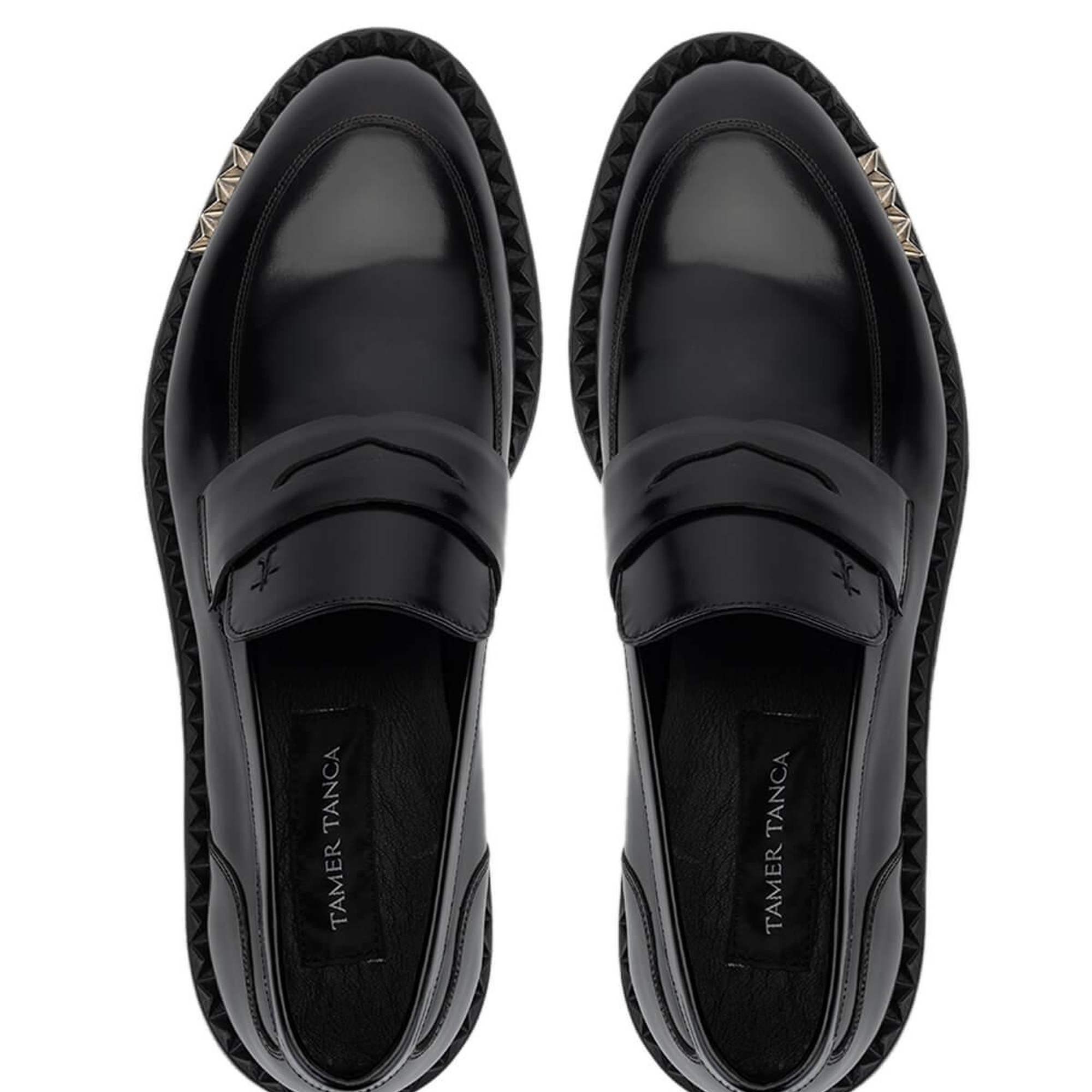 Tamer Tanca Erkek Hakiki Deri Siyah Açma Klasik Ayakkabı