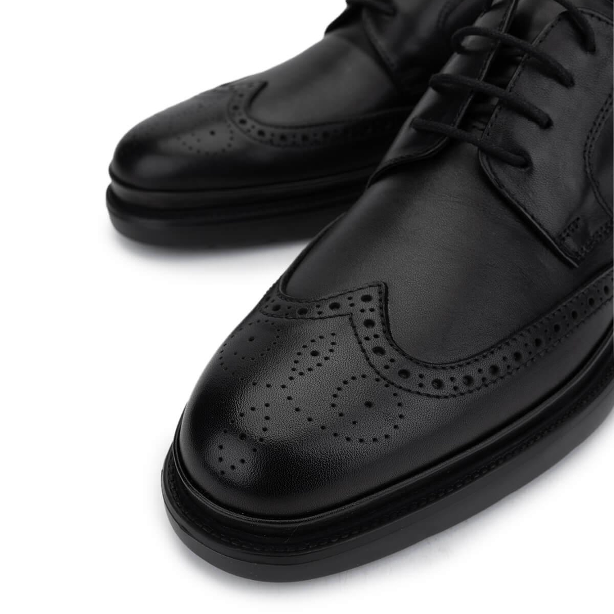 Tamer Tanca Erkek Hakiki Deri Siyah Klasik Ayakkabı