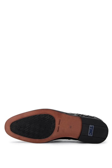  Tamer Tanca Erkek Hakiki Deri Siyah Klasik Ayakkabı