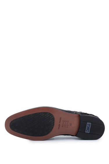  Tamer Tanca Erkek Hakiki Deri Gri Klasik Ayakkabı