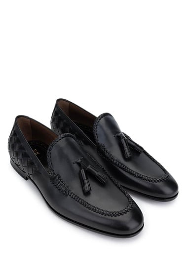  Tamer Tanca Erkek Hakiki Deri Gri Klasik Ayakkabı