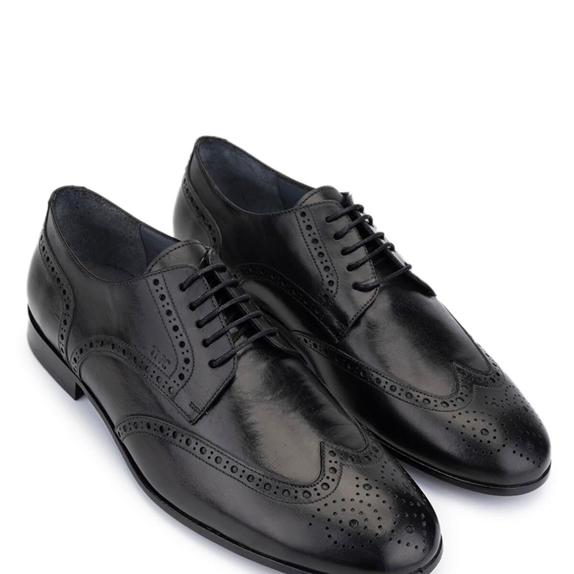 Tamer Tanca Erkek Hakiki Deri Siyah Klasik Ayakkabı