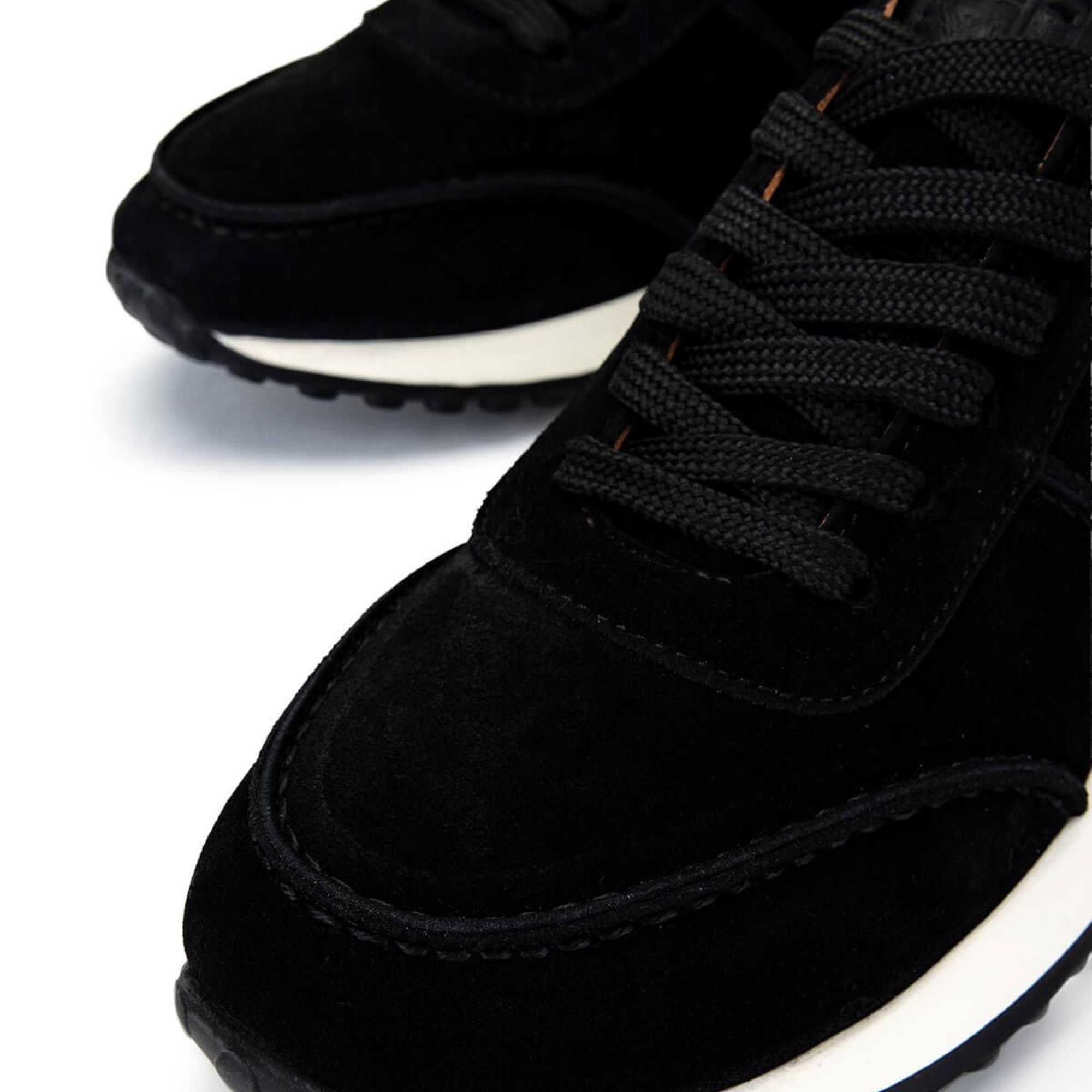 Tamer Tanca Erkek Hakiki Deri Siyah Süet Sneakers & Spor Ayakkabı