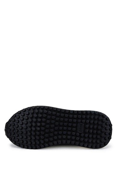  Tamer Tanca Erkek Hakiki Deri Siyah Süet Sneakers & Spor Ayakkabı