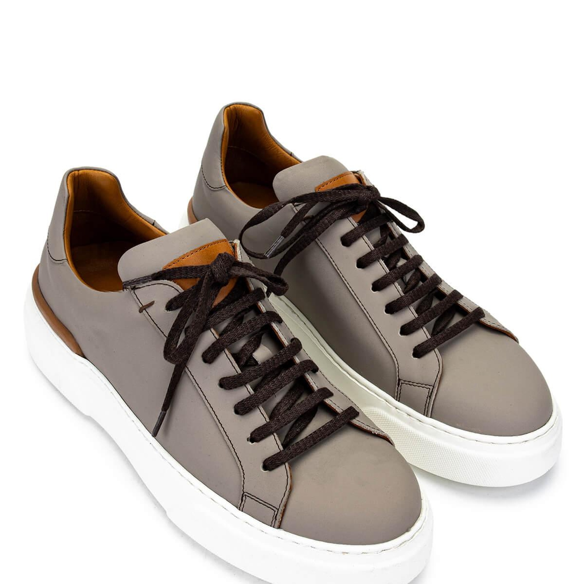 Tamer Tanca Erkek Hakiki Deri Bej Sneakers & Spor Ayakkabı