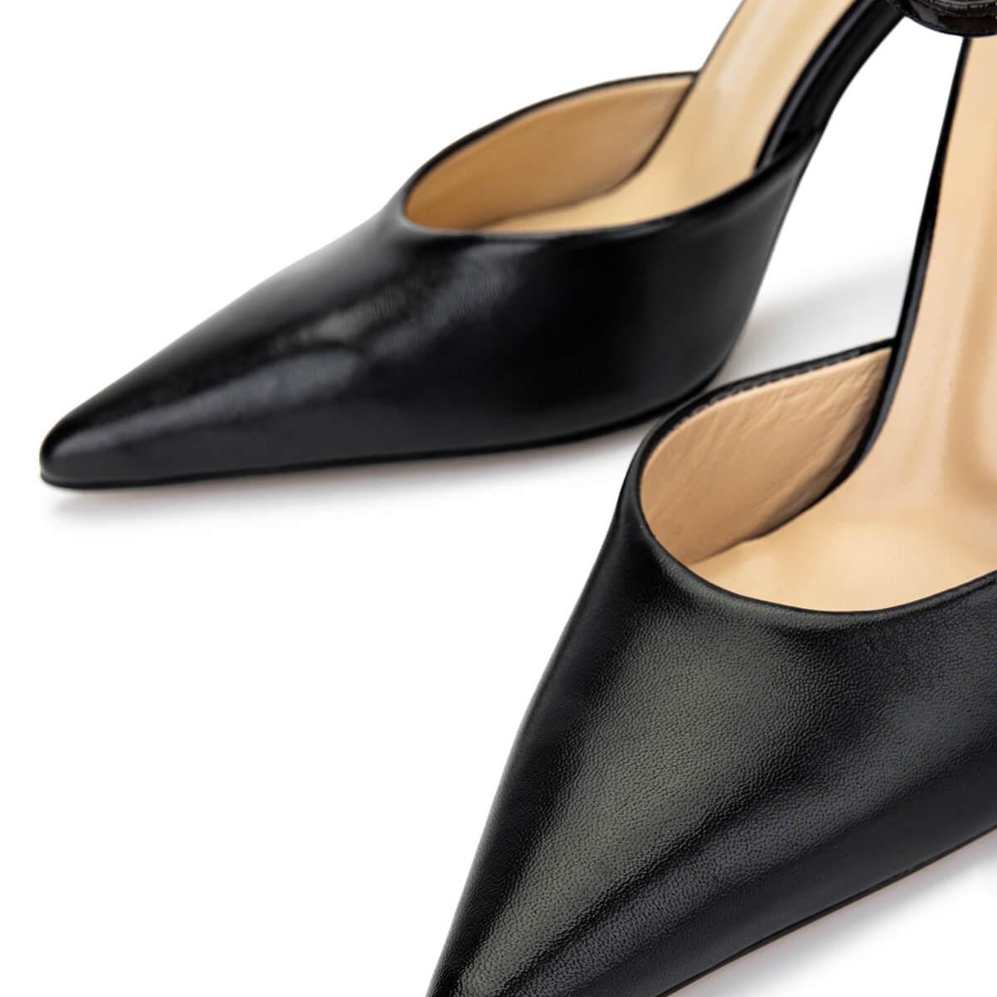 Tamer Tanca Kadın Hakiki Deri Siyah Topuklu Ayakkabı