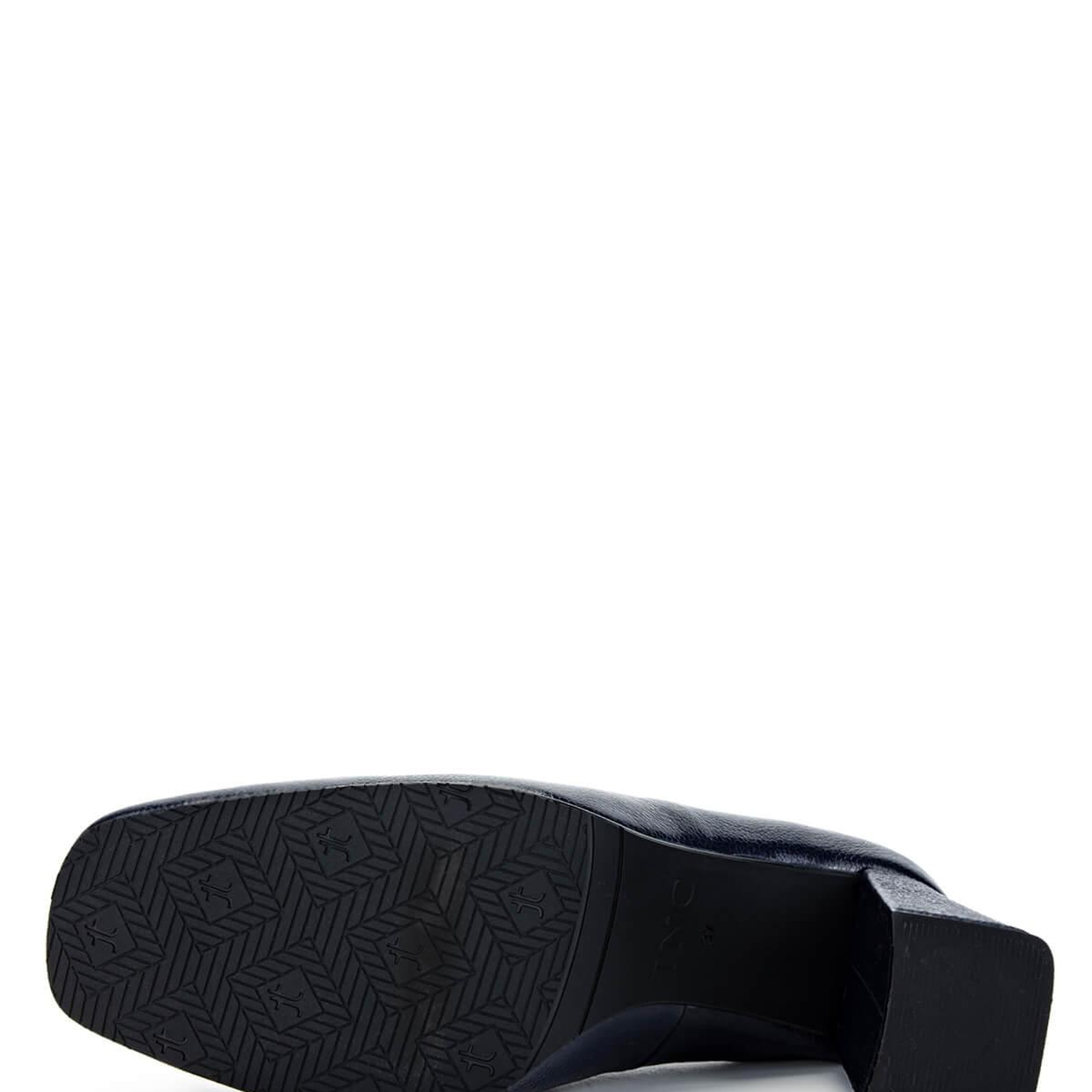 Tamer Tanca Kadın Hakiki Deri Lacivert Topuklu Ayakkabı