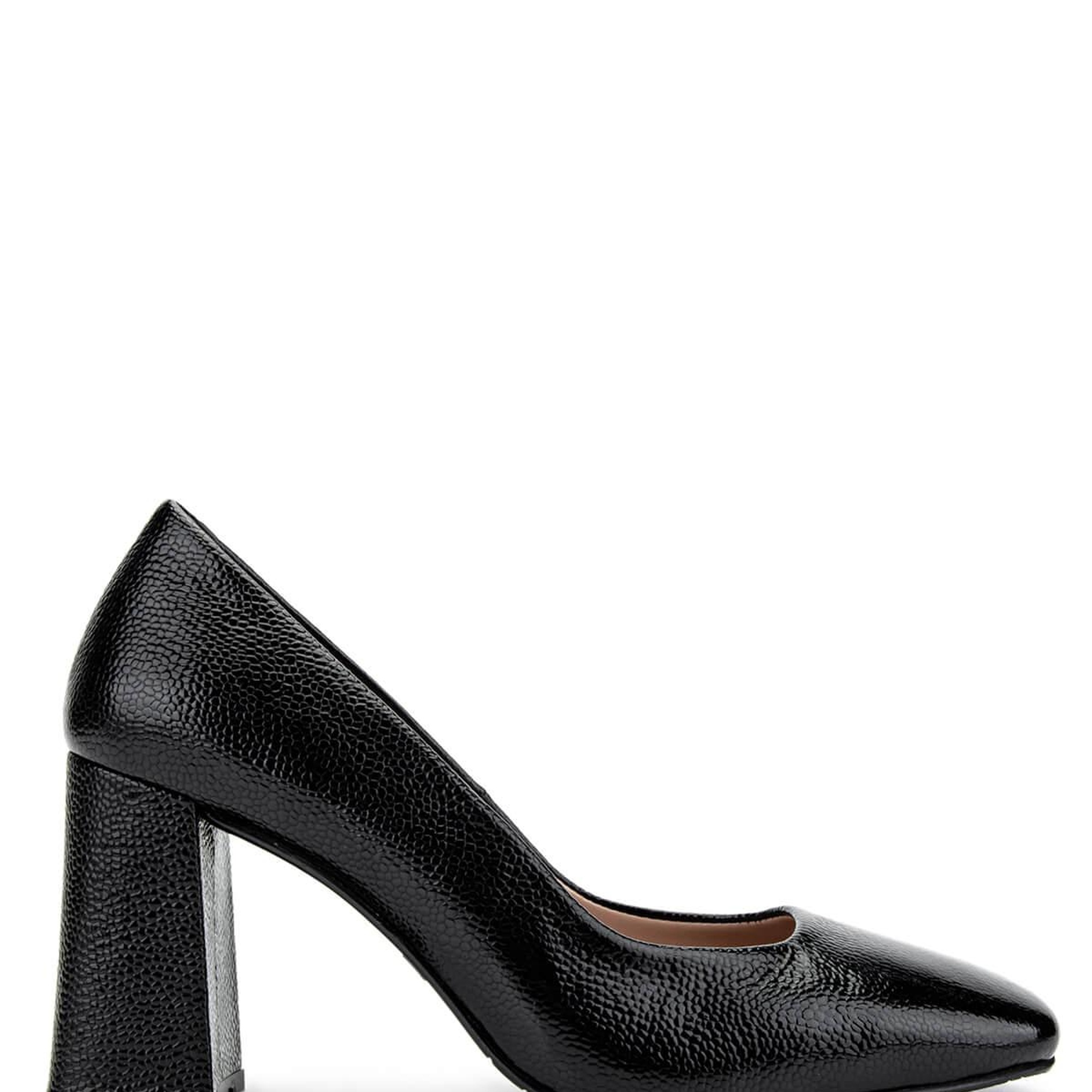 Tamer Tanca Kadın Hakiki Deri Siyah Topuklu Ayakkabı