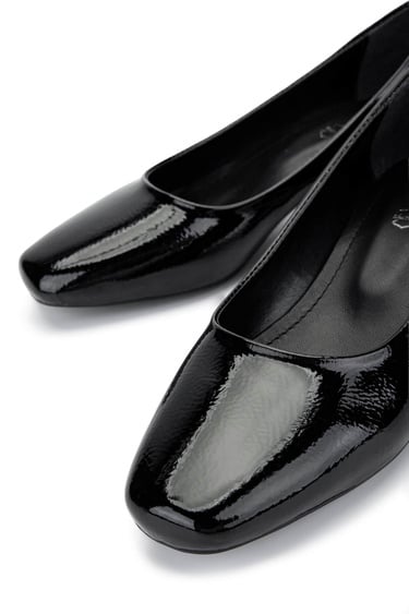  Tamer Tanca Kadın Vegan Siyah Topuklu Ayakkabı