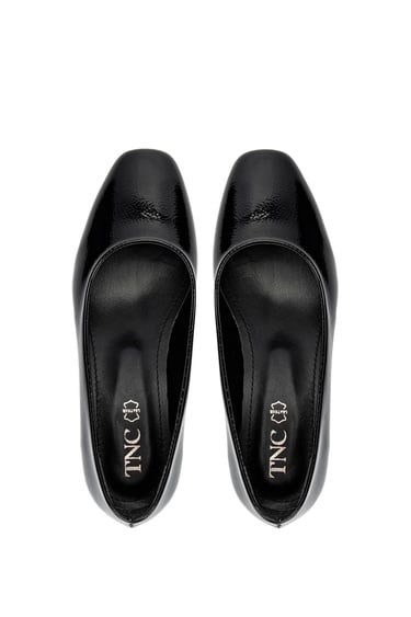  Tamer Tanca Kadın Vegan Siyah Topuklu Ayakkabı