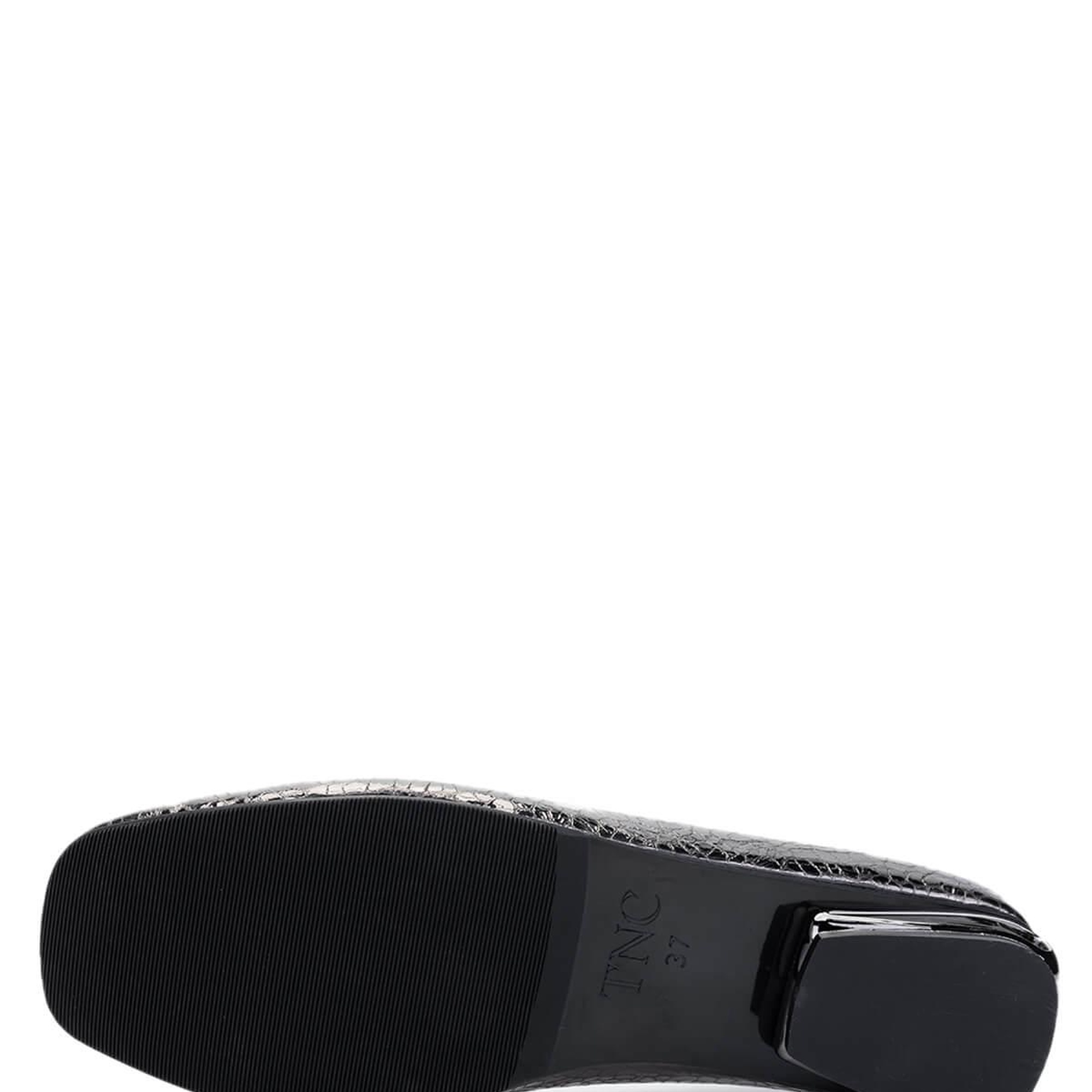 Tamer Tanca Kadın Hakiki Deri Antrasit Rugan Topuklu Ayakkabı