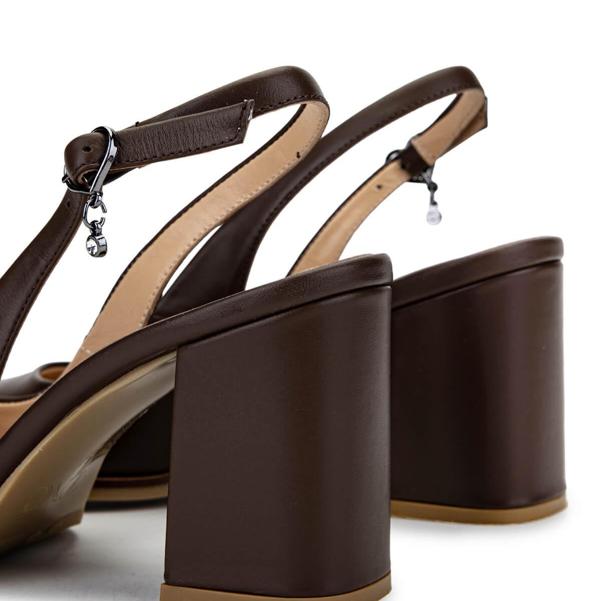 Tamer Tanca Kadın Hakiki Deri Kahverengi Topuklu Ayakkabı