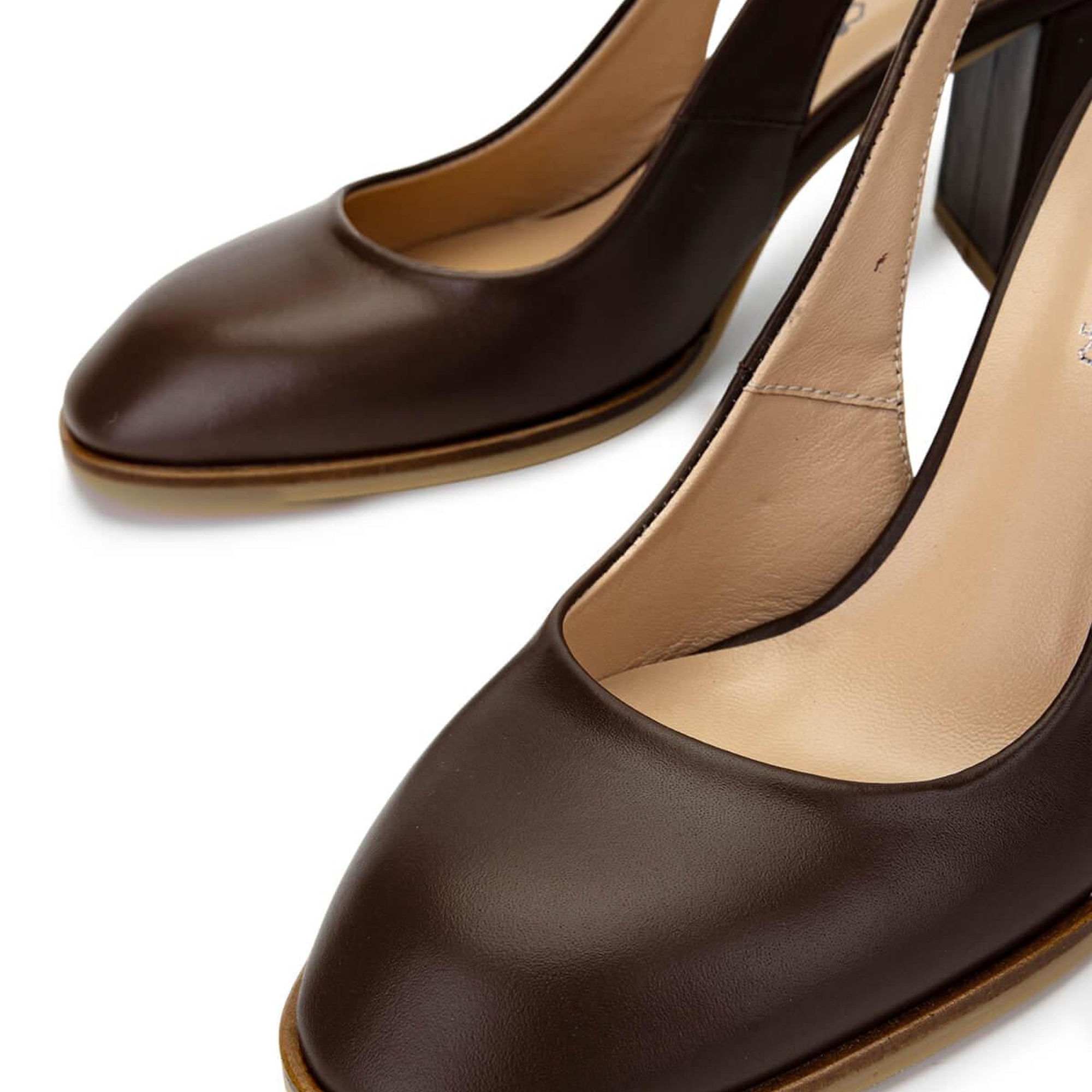 Tamer Tanca Kadın Hakiki Deri Kahverengi Topuklu Ayakkabı