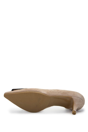  Tamer Tanca Kadın Hakiki Deri Taş Süet Topuklu Ayakkabı